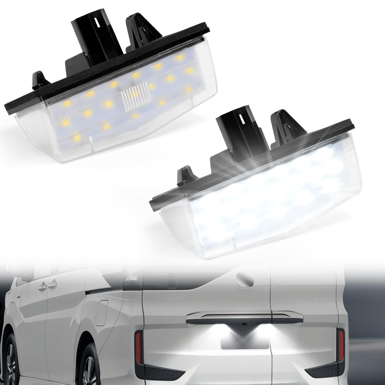 【送料無料】NEIFILES プリウス30系 ナンバー灯プリウスα 40系 ライセンスランプ20系 LED C-HR RAV4 ヴェンザ マトリックス サイオンTC レクサス CT200h IS300スポーツクロスワゴン ライセンスランプ TOYOTA適用 2個入り