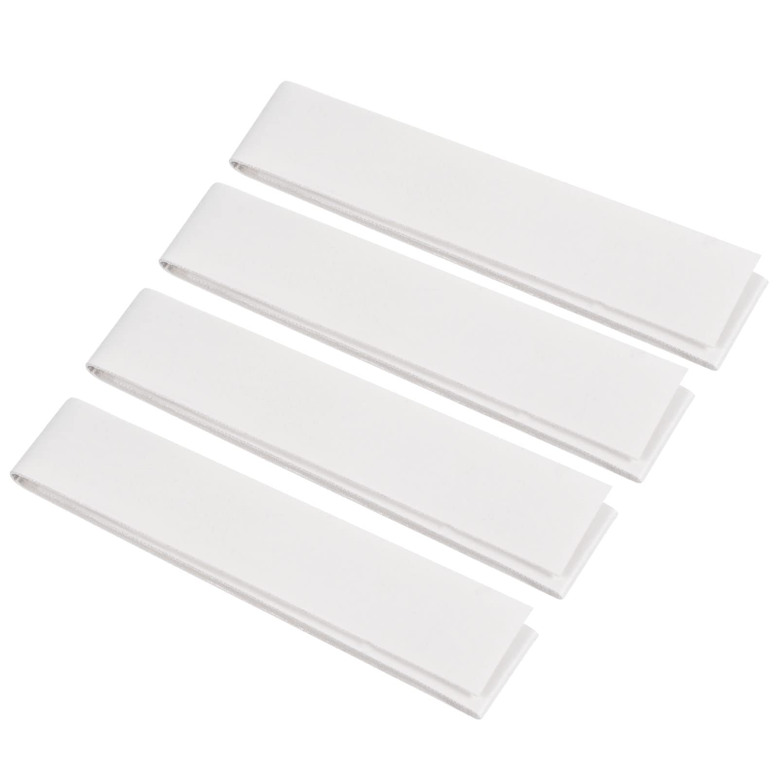 【送料無料】PATIKIL 25 x 1.7 cm ラケットガードテープ ラケットフレームステッカー ラケットグリップステッカー 4巻 PU 厚く 耐摩耗性 ホワイト