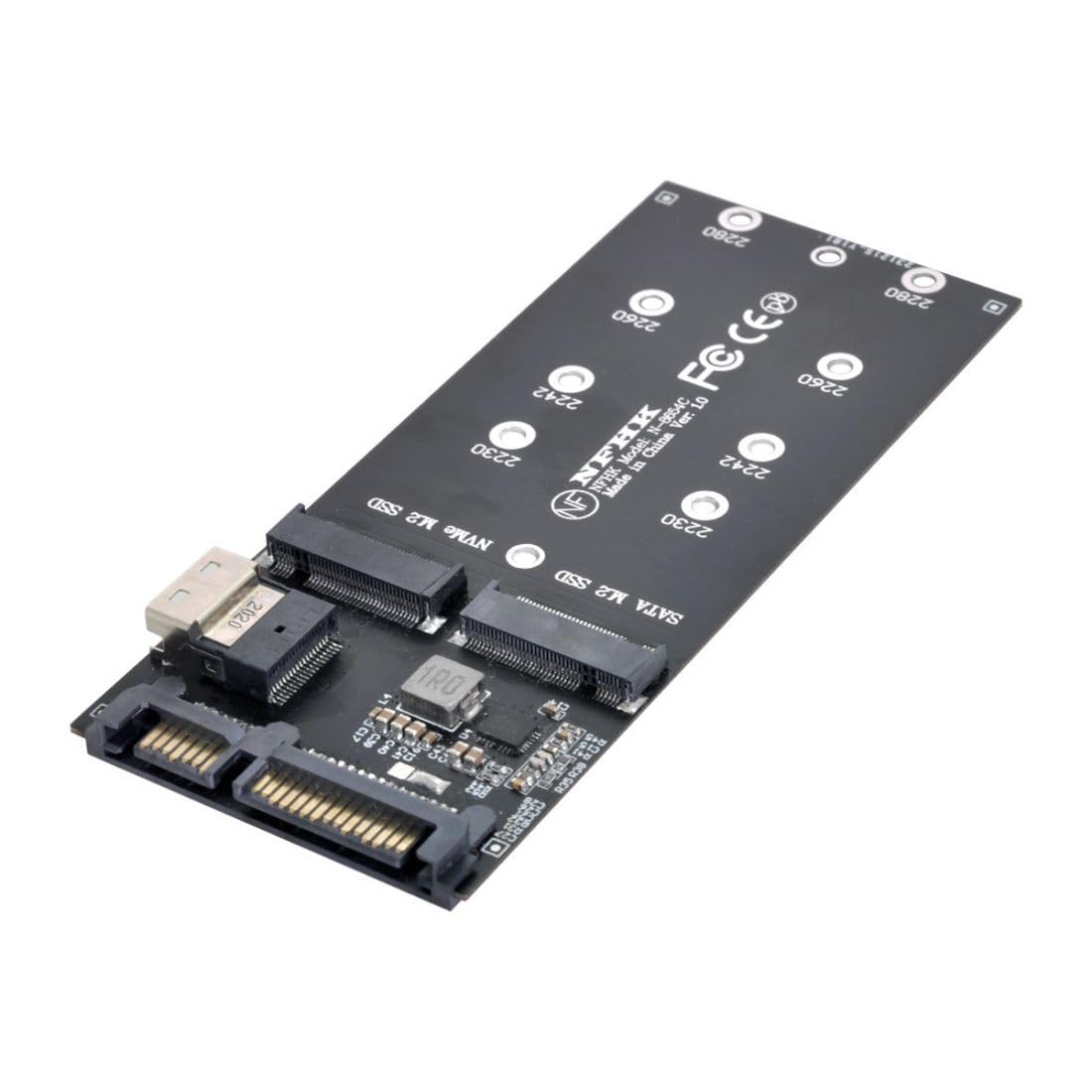 【送料無料】NFHK SF-8654 SF-8654 SSD NVME PCIe SSD SATAアダプタへのU2キットNGFF Mキー