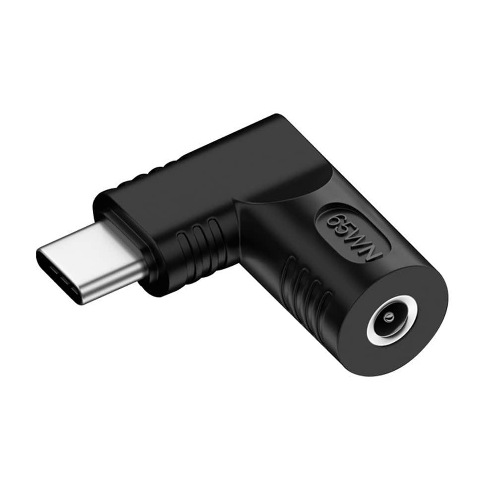 【送料無料】NFHK DCジャック3.5x1.35mm入力→USB-C Type-C角度90度電源プラグ充電アダプタ（ノートPCスマホ用