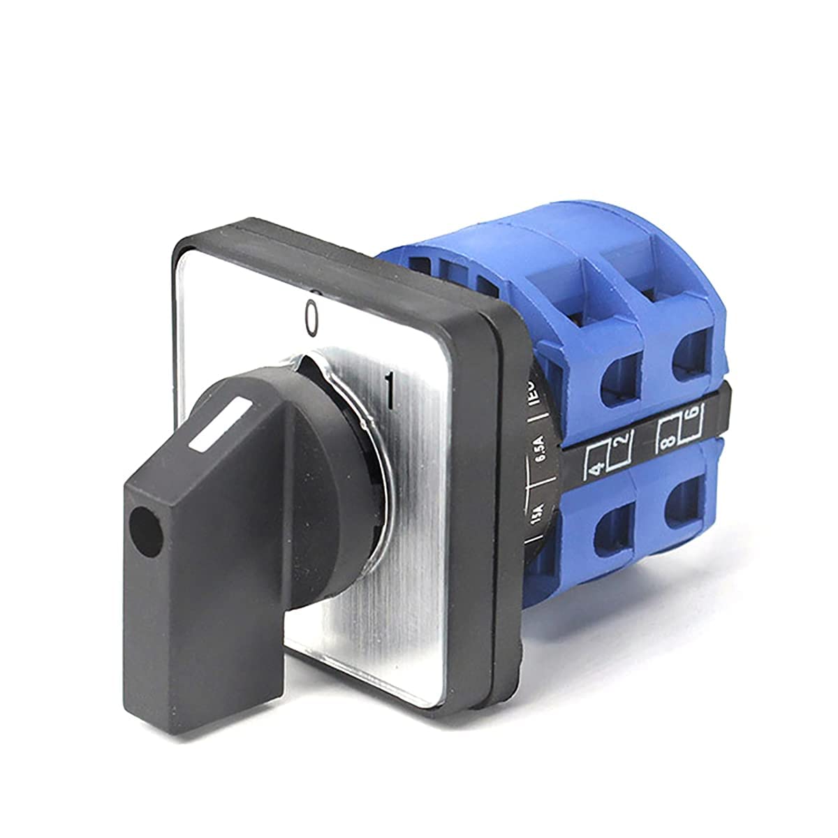 【送料無料】myoseya 回転カム切替スイッチ ユニバーサル ロータリーカムセレクター 電源スイッチ ロータリースイッチ チェンジオーバースイッチ タイプA 380V/25A 2ポジション_A