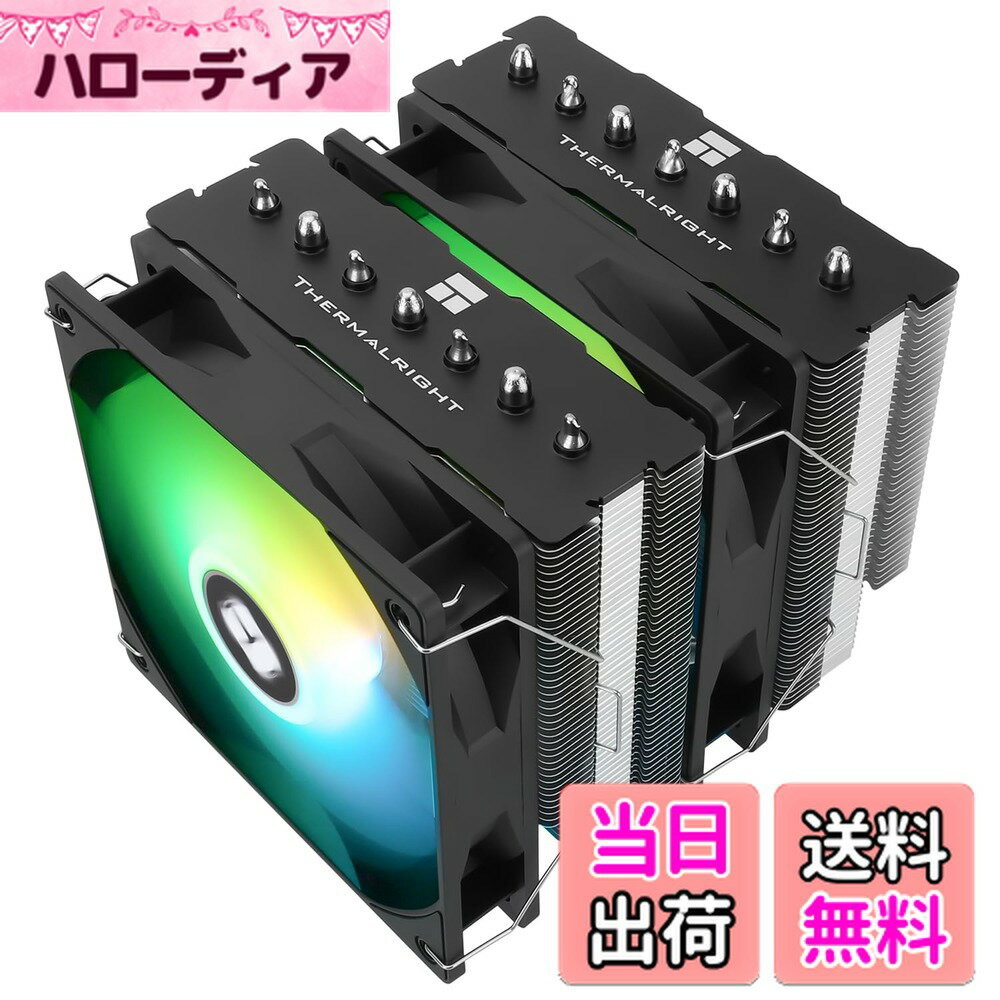 ������̵����Thermalright PS120SE ARGB CPU���������顼��7�ܤΥҡ��ȥѥ��ס�CPU�����顼���ǥ奢��ե���120mm TL-C12B...