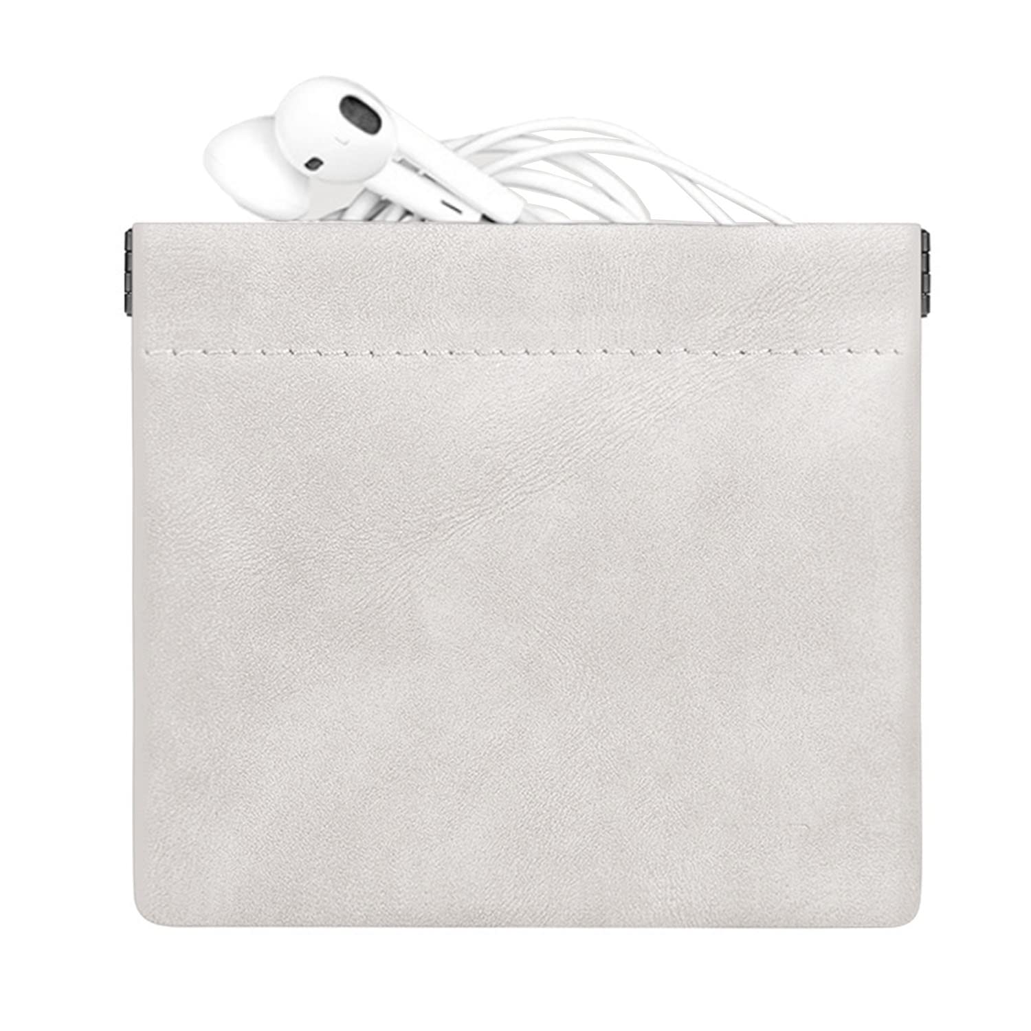 【送料無料】【NOUKAJU】イヤホンケース イヤホンポーチ 収納袋 ジュエリーポーチ ヌバックソフトレザー 保護ケース 撥水加工 防水 防塵 ステンレス金具 部ベルベット ICカード 現金 コイン入れ アクセサリーポーチ ジュエリー イヤホン 収納 ケース ミニポーチ 携帯用