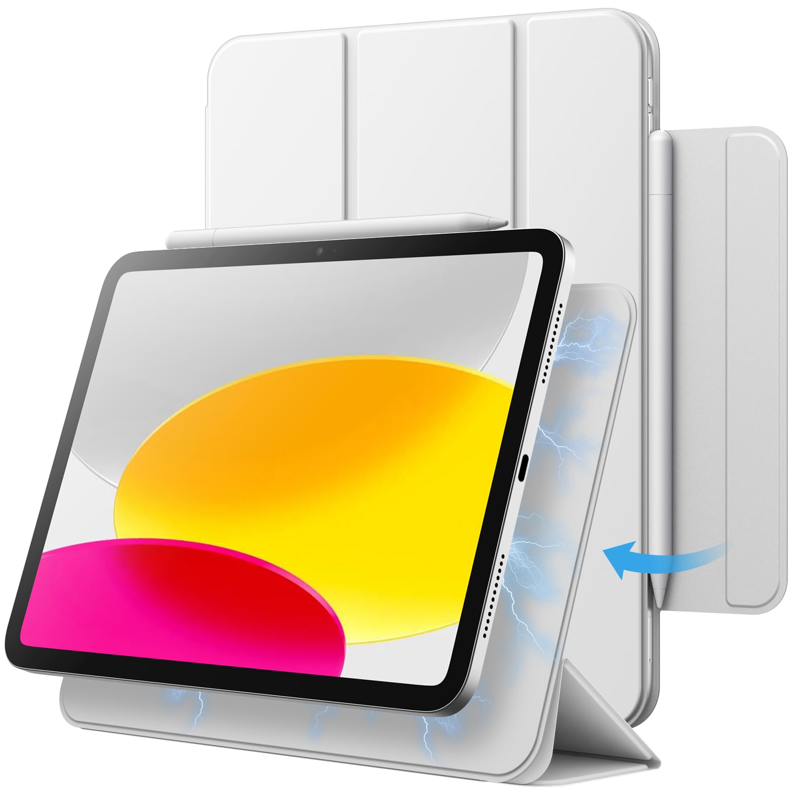 【送料無料】JETech iPad（A16）ケース 第11/10世代（2025/2022モデル）用マグネットケース 磁気吸着 ..