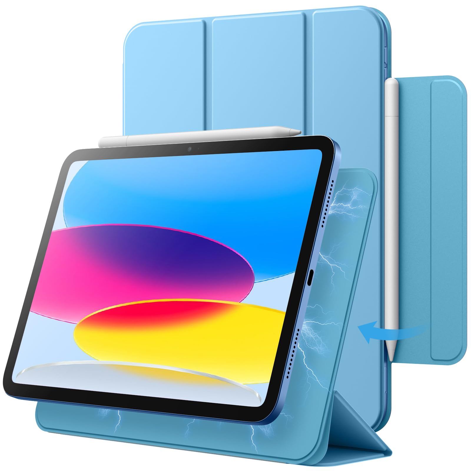 【送料無料】JETech iPad（A16）ケース 第11/10世代（2025/2022モデル）用マグネットケース 磁気吸着 ..