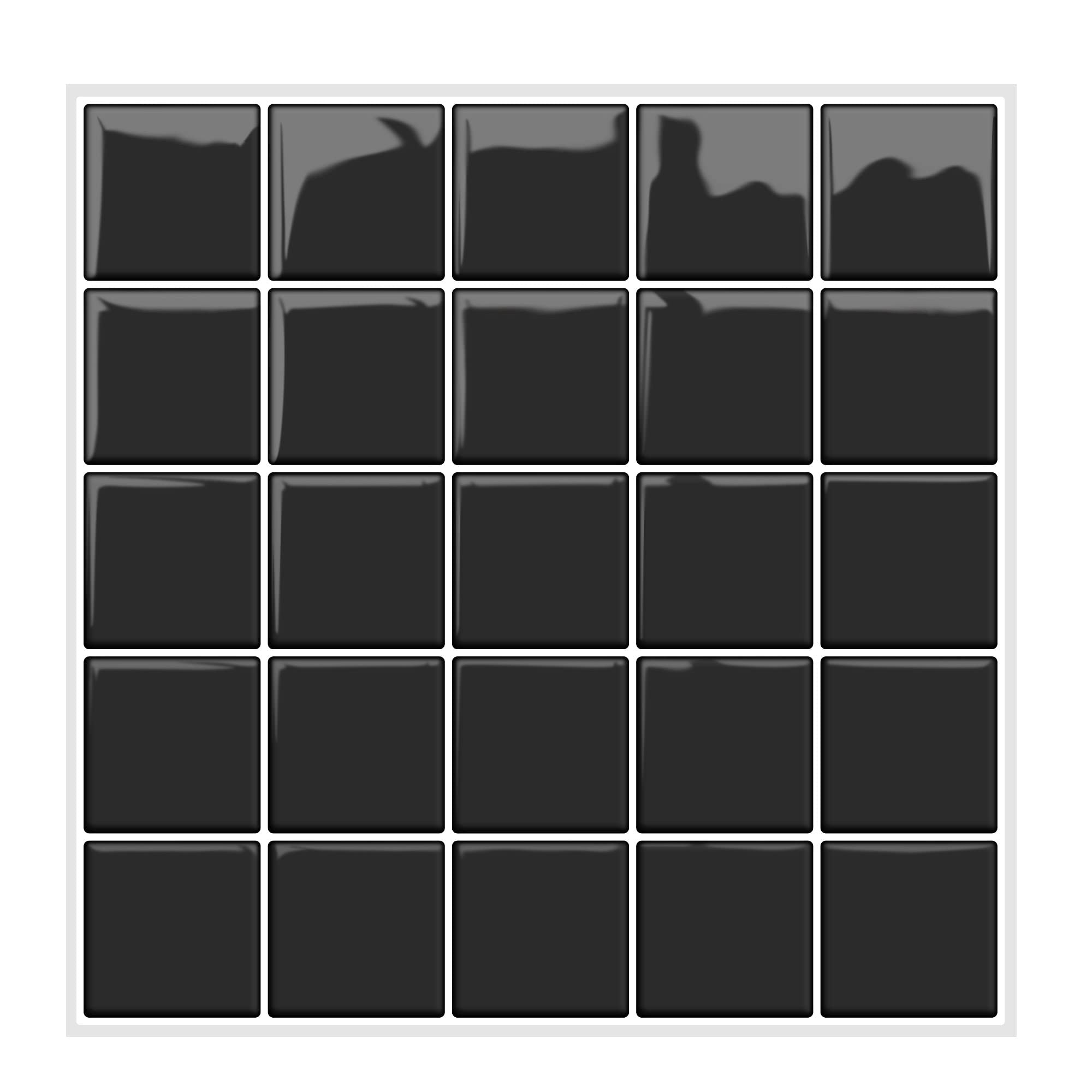 【送料無料】MORCART タイルシール 防水 耐熱 キッチン 洗面所 トイレ DIY 家具やアイテムの装飾 タイルシート 壁紙シール 3D リメイクシート (25x25cm, 4枚, スクエア・ブラック)