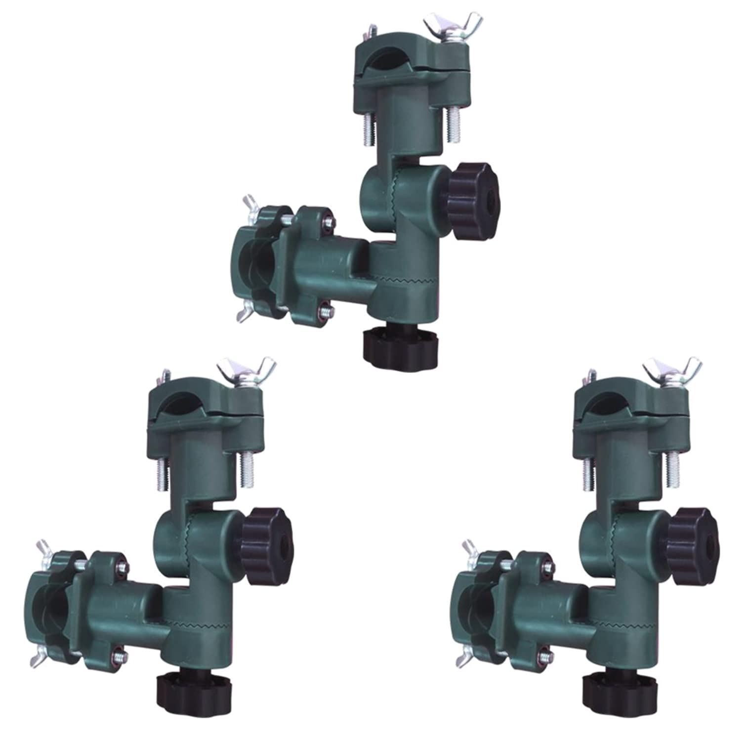 【送料無料】EXDUCT 釣り アウトドア用品 パラソル ロッドホルダー 竿掛け 固定器 万力 角度 調整器 2way 3個