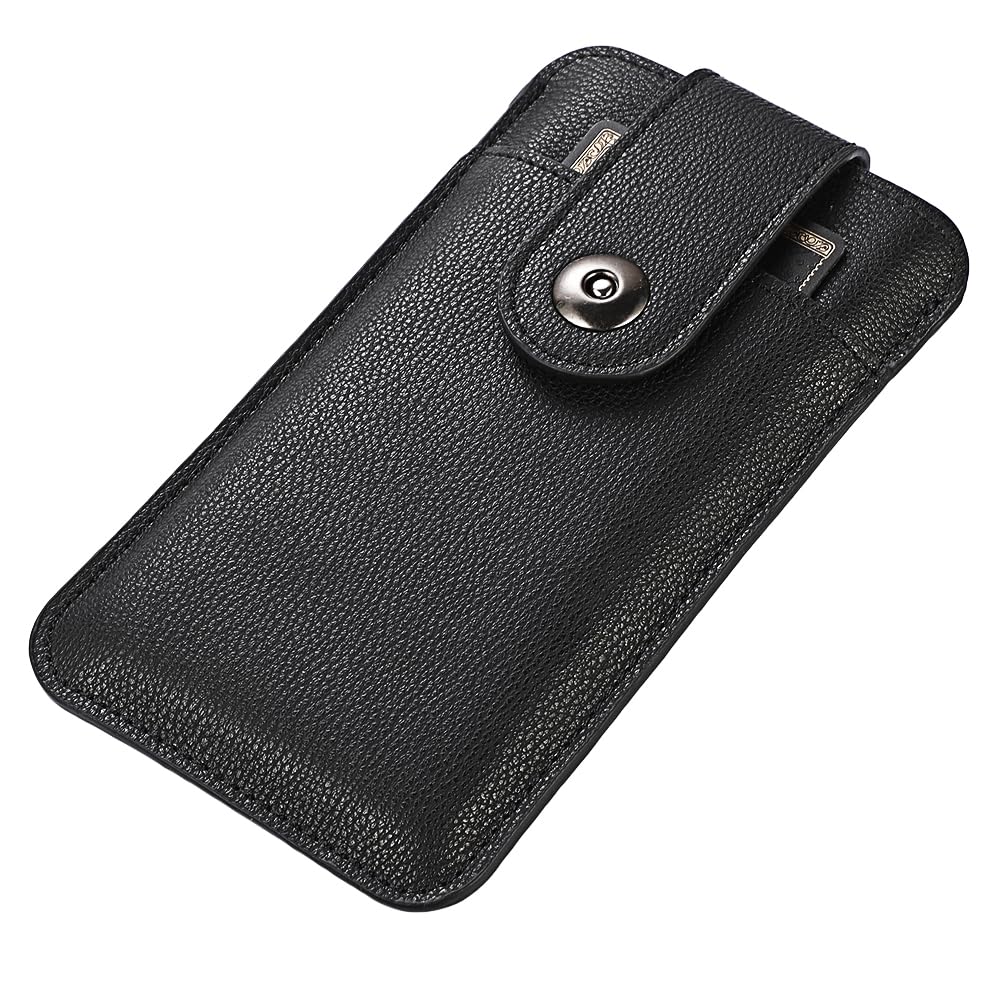 【送料無料】スマホポーチ 薄型, YODIMDA 携帯ケース 収納 保護袋 軽量 携帯腰ケース対応 iPhone15,15 Pro, iPhone 14 Pro用スリーブケース ベルトポーチ