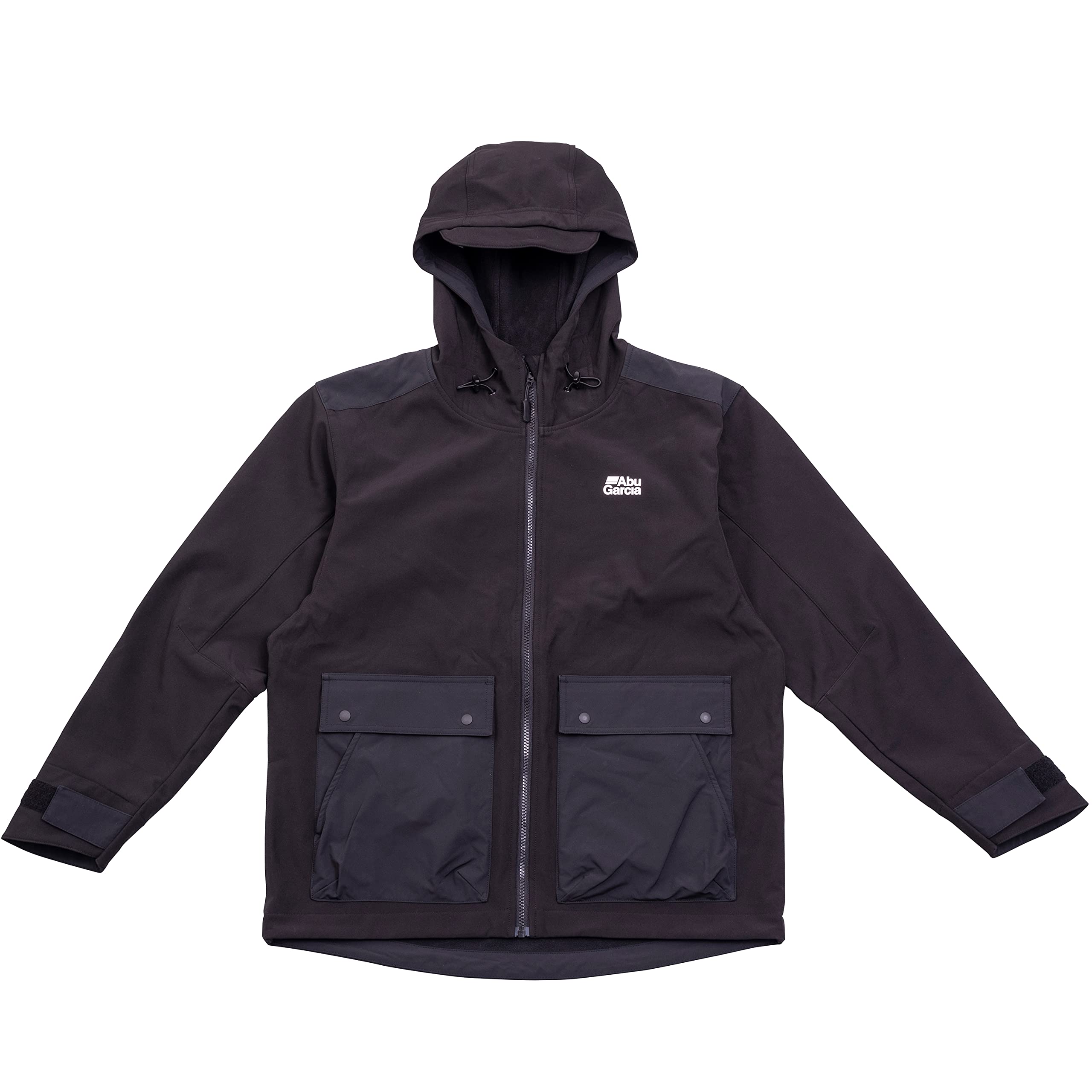 【送料無料】AbuGarcia (アブガルシア) ウィンドプルーフソフトシェルジャケット ブラック XL
