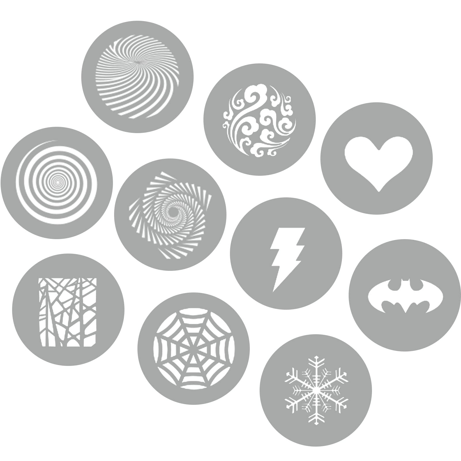 【送料無料】SOONPHO GOBO ホルダー メタルゴボ スポット系 金属製 絵柄型番:97〜106 適格請求書発行可