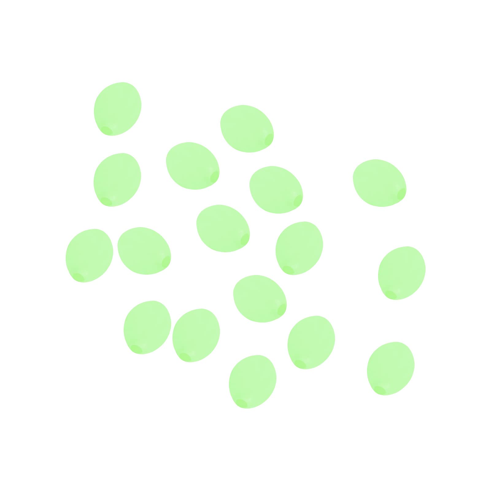 【送料無料】PATIKIL 5x4mm ルミナス釣りビーズ 200個 ソフト プラスチック グロー釣り餌 卵 リグビー..