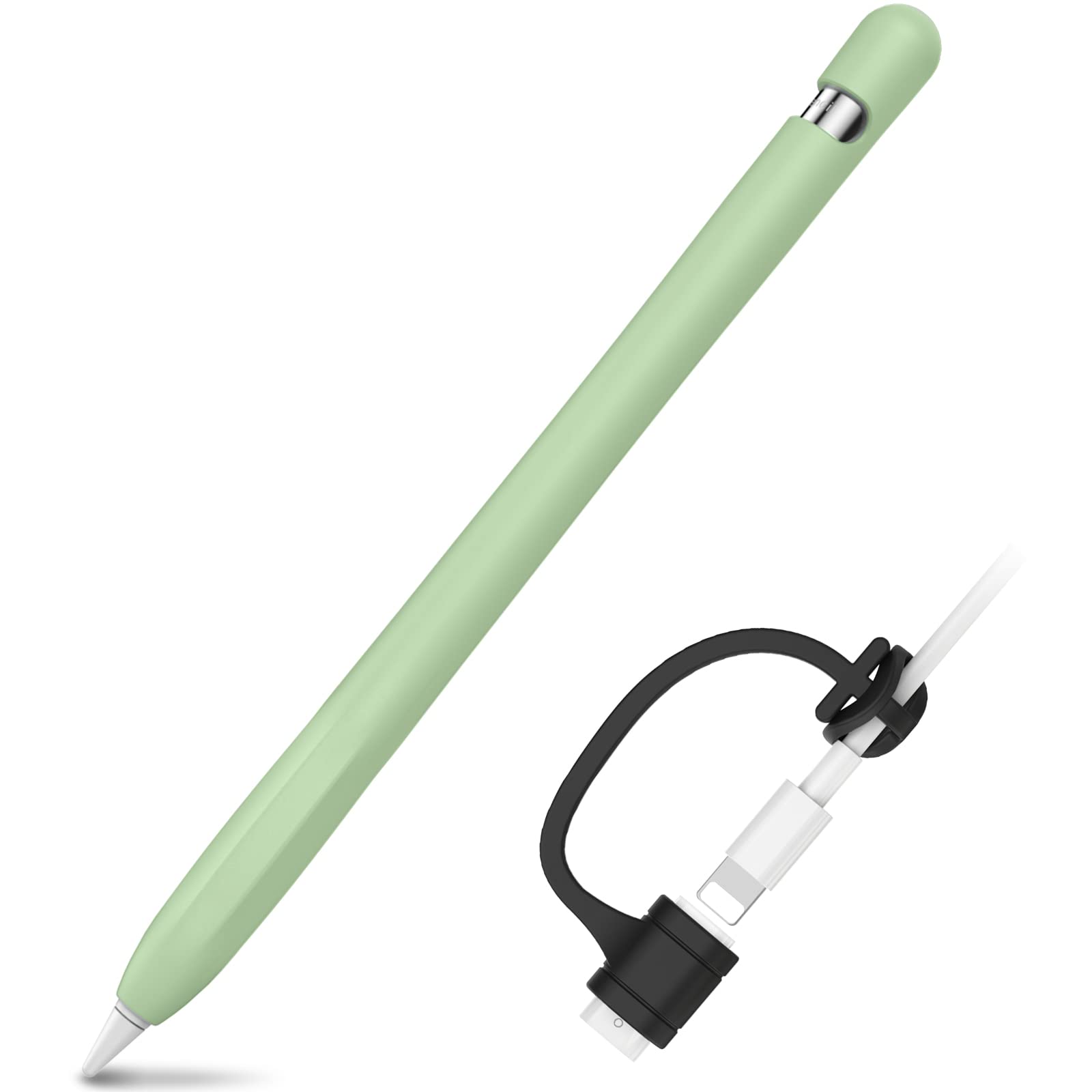 【送料無料】AhaStyle Apple Pencil 第一世代用シリコン保護ケース Apple Pencil 初代に適用 (1本,アボ..