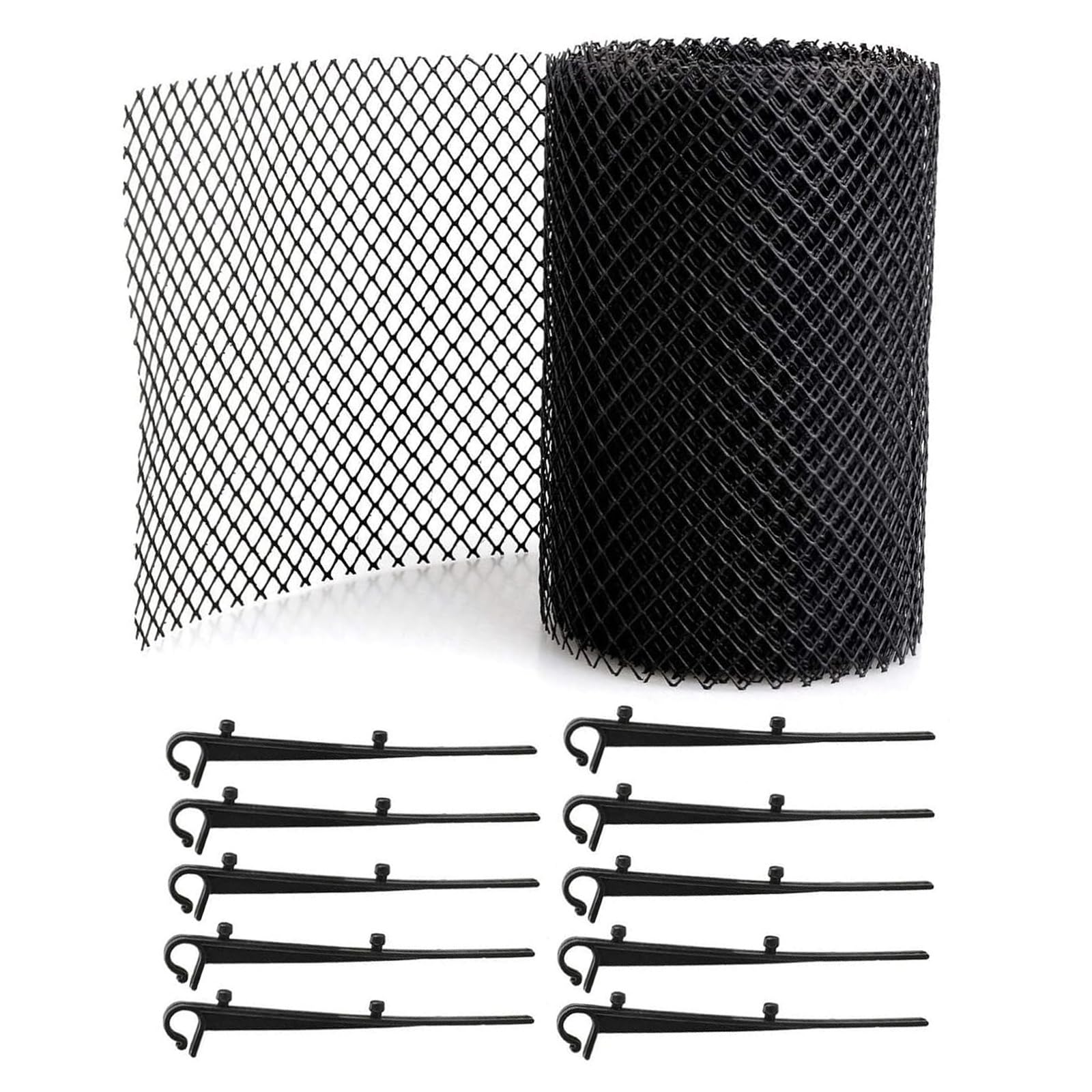 【送料無料】雨どいガード 枯葉 落葉よけ雨といネット 雨樋カバー 雨樋ネット 枯れ葉 落葉 ゴミ防止 固定金具付 雨樋ガード ネット 落ち葉よけ目詰まり防止 家庭用