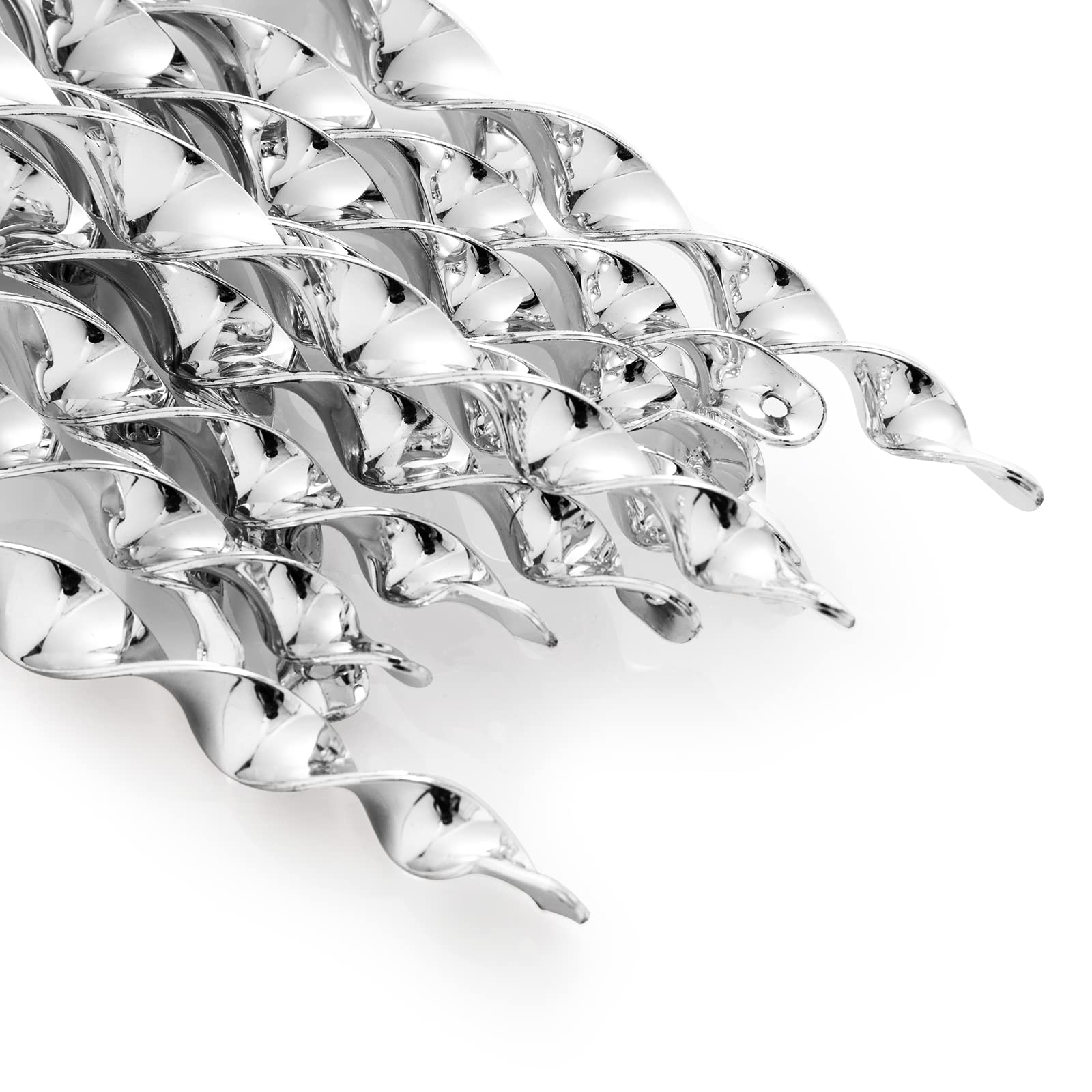 【送料無料】OFFO 鳥よけ 鳥よけグッズ 鳥避け棒 シャインスパイラル 鳩よけ カラスよけ からす撃退 カラス対策 鳥害対策 駆除 防鳥 太陽光反射棒 吊り下げ式 スパイラル 庭 ガーデン用品 とりよけ ハト カラス ベランダ 農作物被害対策 6本セット シルバー