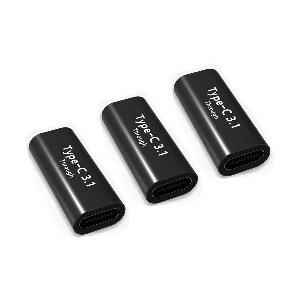 【送料無料】YFFSFDC USB Type C 変換 アダプタ USB C 中継アダプタ メス to メス10Gbps高速データ転送 & 5A 急速充電 タイプC 延長コネクタ USB3.1 gen2 メス 延長コード Mac Book Pro、intendo Switch、Sam sung Galaxy S8などのType Cデバイスに対応 3個