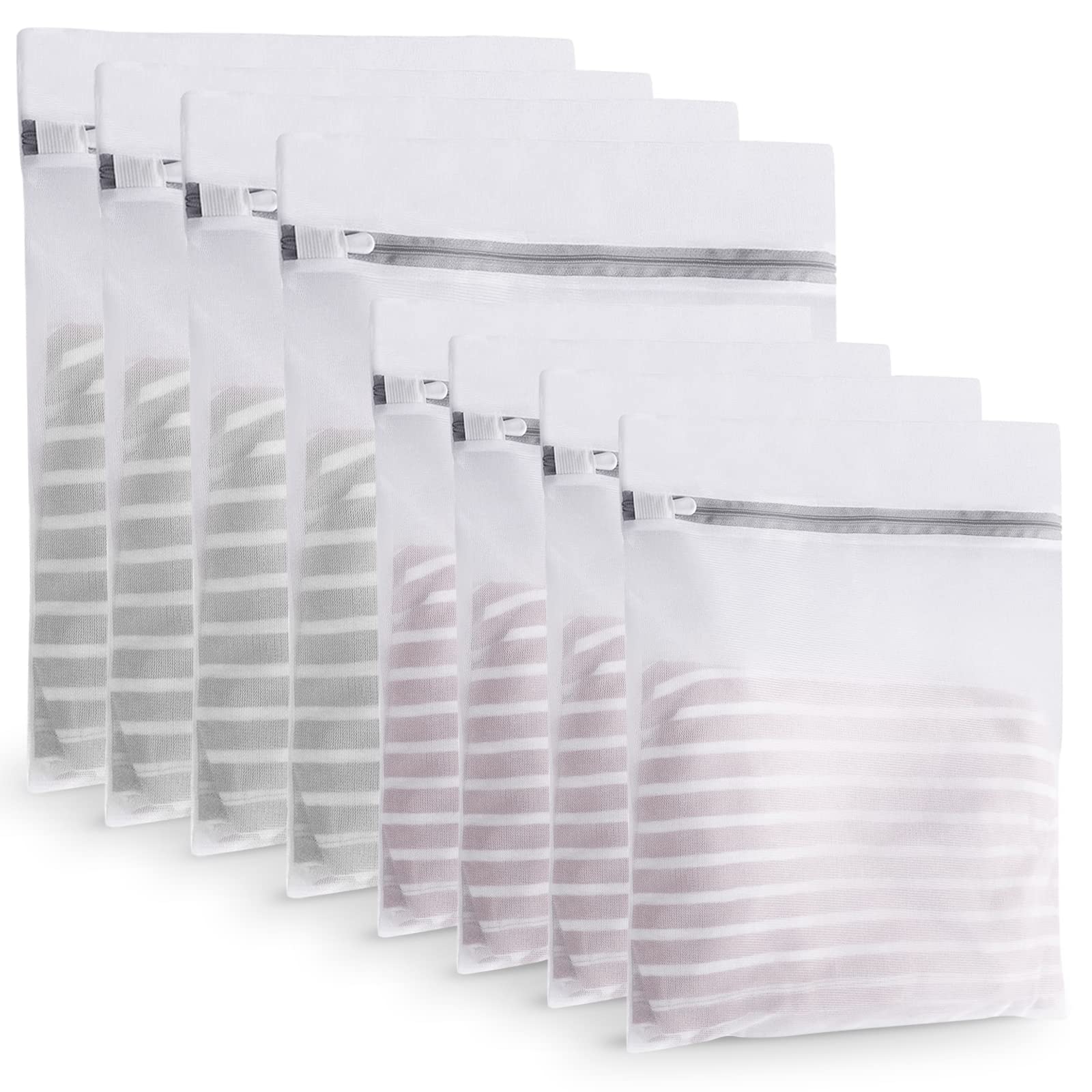 【送料無料】SAPASLIFE 洗濯ネット ランドリーネット 角型 8枚セット【4大40x50cm+4中30x40cm】 洗剤ネット ネットバッグ ランドリー ...