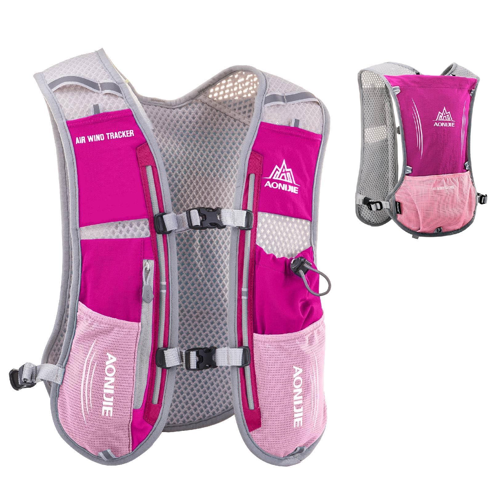 【送料無料】JEELAD ランニングバッグ スポーツリュック マラソンリュック ハイドレーション トレイルランニング 給水袋 水筒 超軽量 通気 大容量 サイクリングリュック アウトドア 登山 レース 遠足 リュックサック 水分補給 携帯式ボトル 男女兼用(4.0)