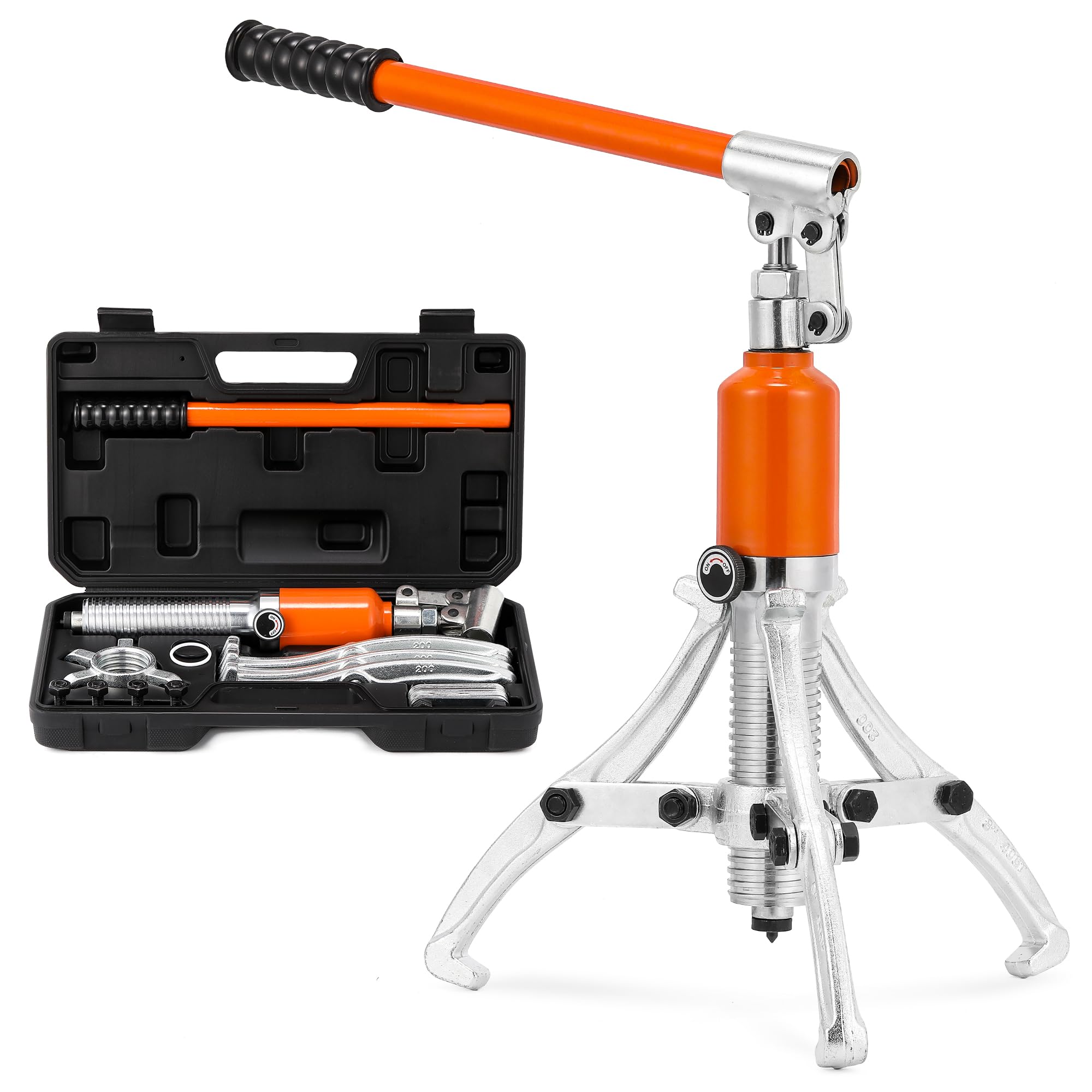 【送料無料】Bonvoisin 油圧ギアプーラー ベアリングプーラー 5T 3本爪 2本爪 油漏れ防止 プリ抜き ギ..