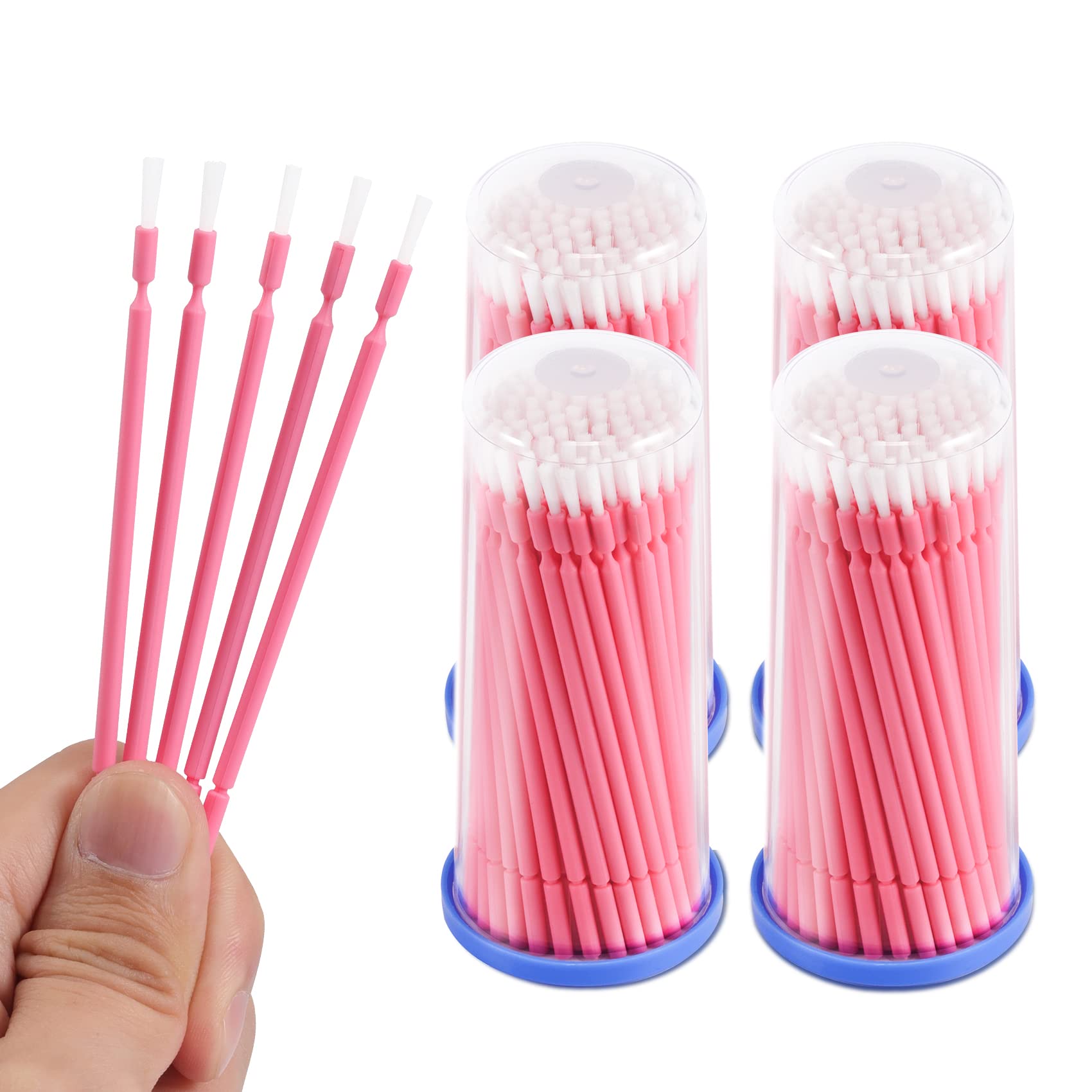 【送料無料】Annhua 使い捨て歯科用マイクロブラシ 400本歯科ブラシ 使い捨てアプリケーター フ 曲げ可..