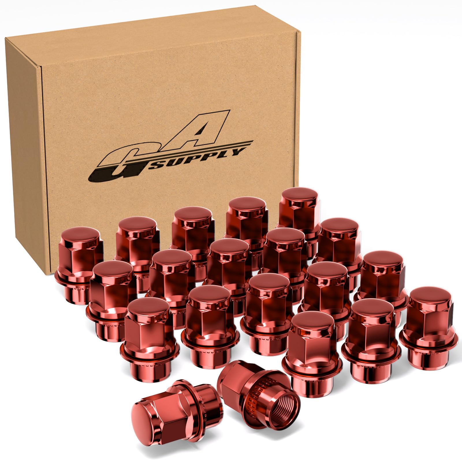 【送料無料】GAsupply 『トヨタ』純正タイプ 車用ホイールナット M12 x P1.5 平面座 21HEX 長さ37mm ス..