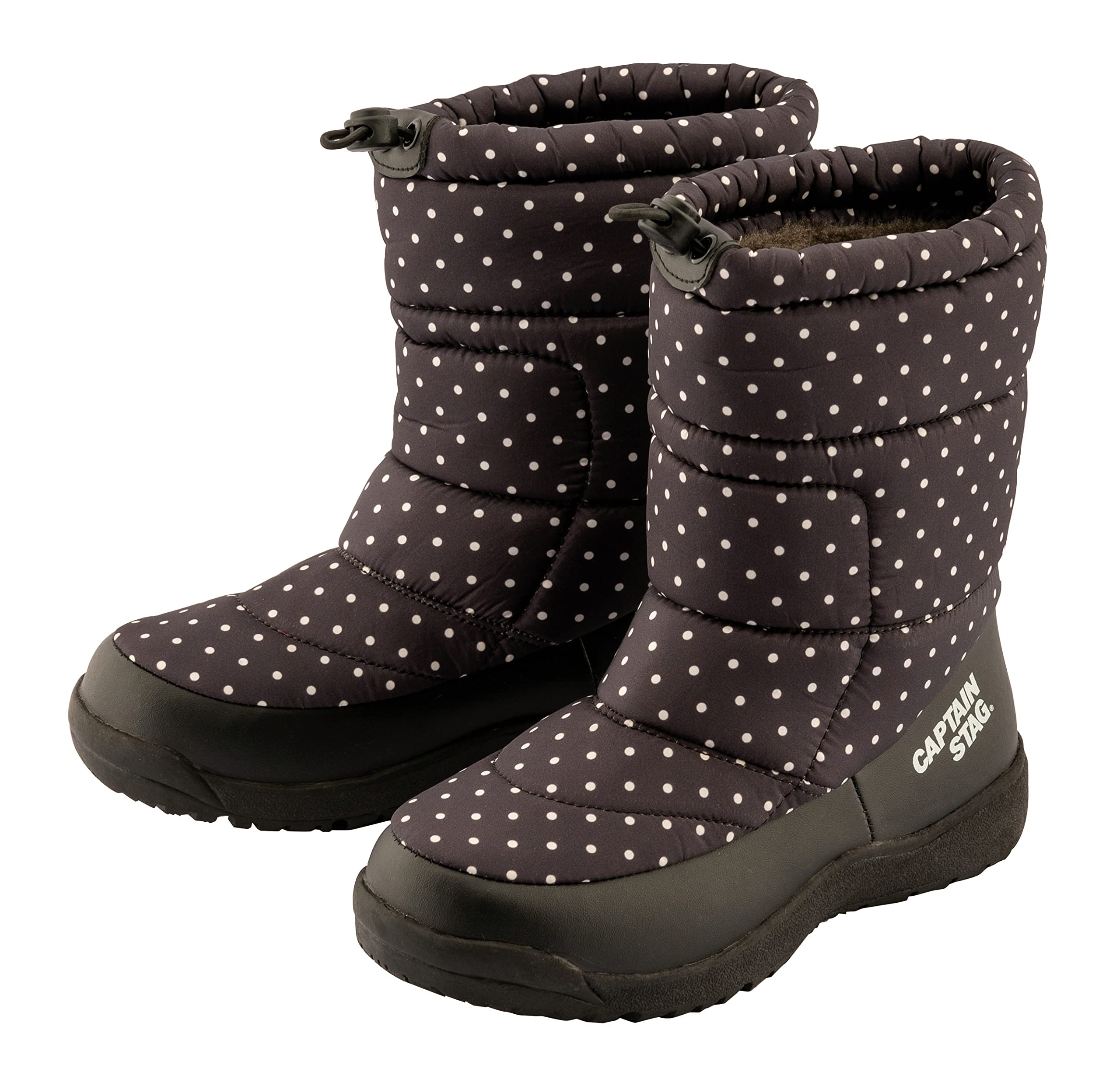 【送料無料】キャプテンスタッグ(CAPTAIN STAG) 子供用 スノーブーツ ブーツ 防寒靴 CS ジュニア 防水スパイクブーツ 裏ボア 20cm ドット UX-2649