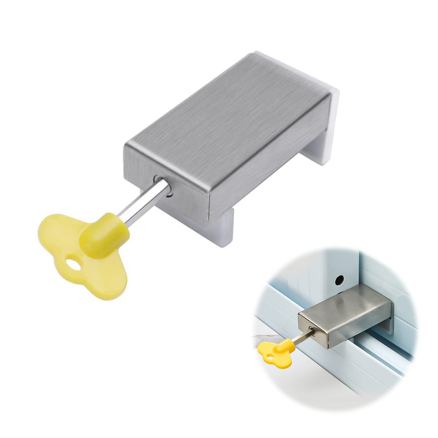 【送料無料】RICISUNG 窓 ロック 安全ロック 厚い ドア ウインドロック補助錠 防犯 サッシ ストッパー 子供安全 いたずら防止 指はさみ防止 転落防護 ベビーガード ウインドロック