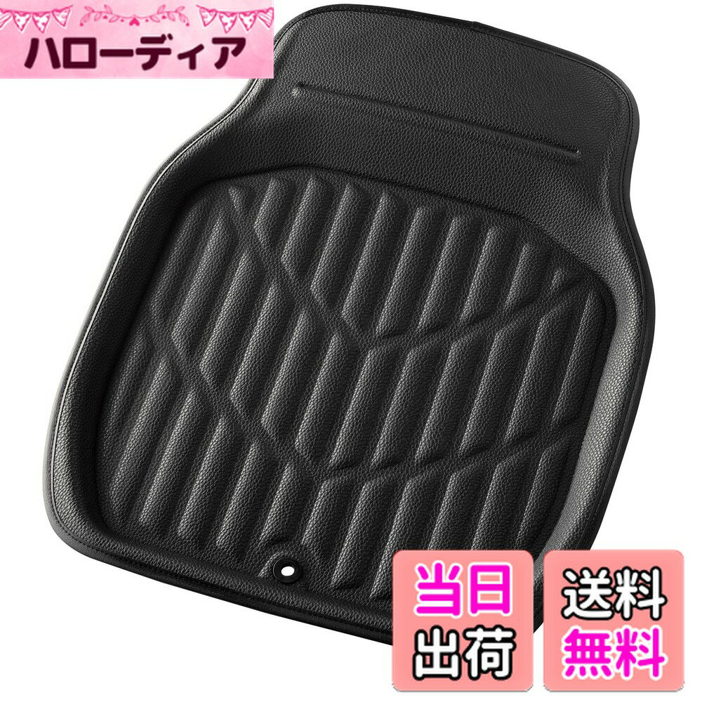 【送料無料】ボンフォーム(BONFORM) バケットマット 3DレザーマットN 抗菌防臭 48x62cm ブラック 6465-01BK