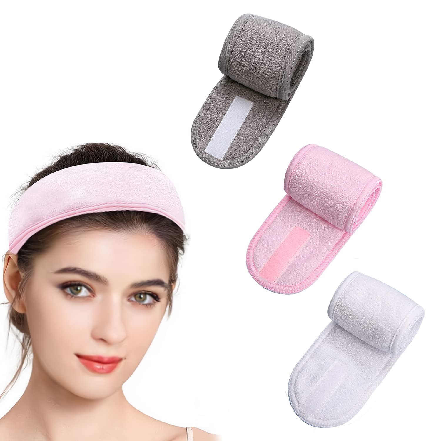 【送料無料】RICISUNG ヘアバンド レディース ヘアターバン（3色セット）吸水 洗顔 カチューシャ ヘア..