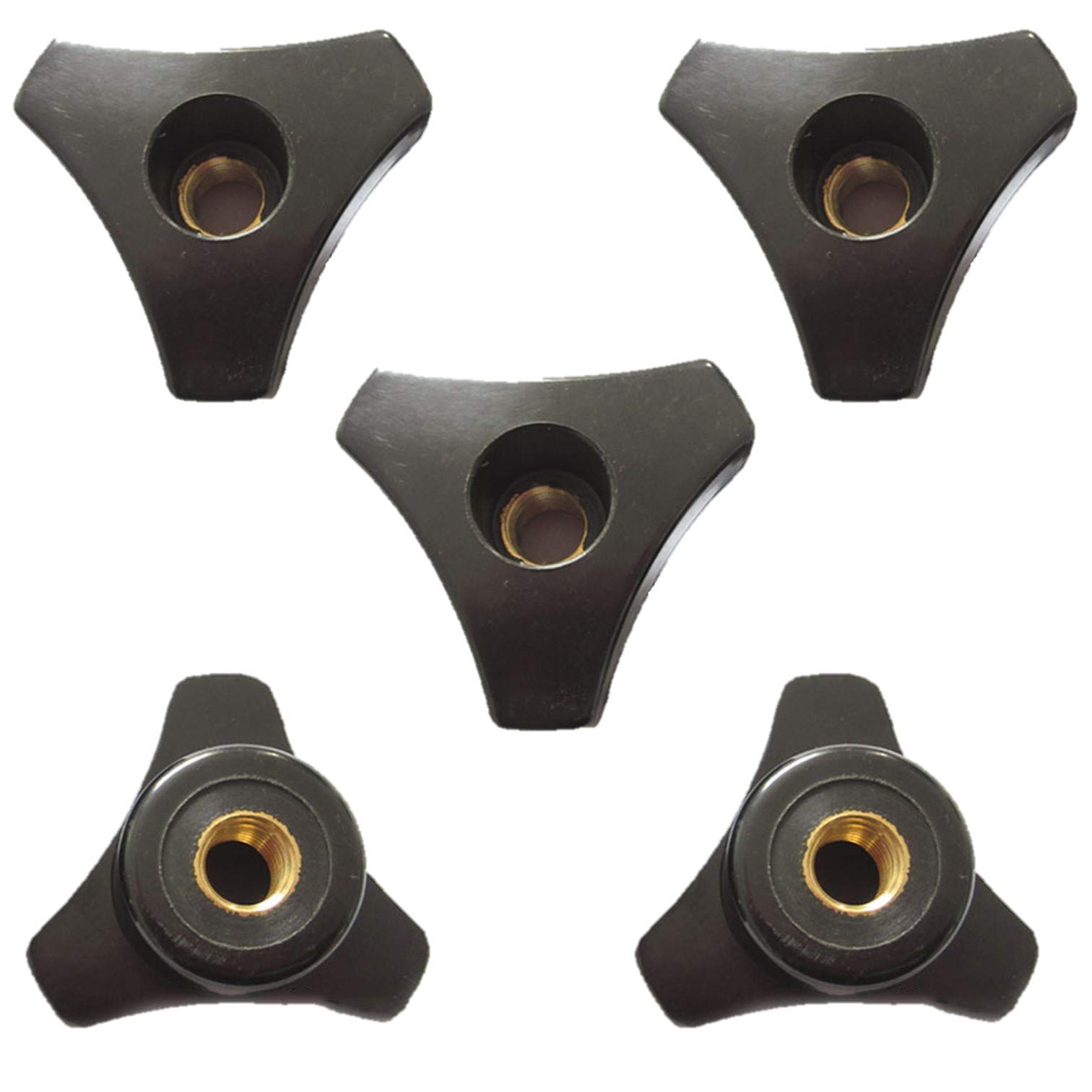 【送料無料】EXDUCT クランプノブ ハンドル クランプ M8 5個 ボルト セット テーブルソー 木工 天板 Tスロット レール フェザーボード スタンド (M8)