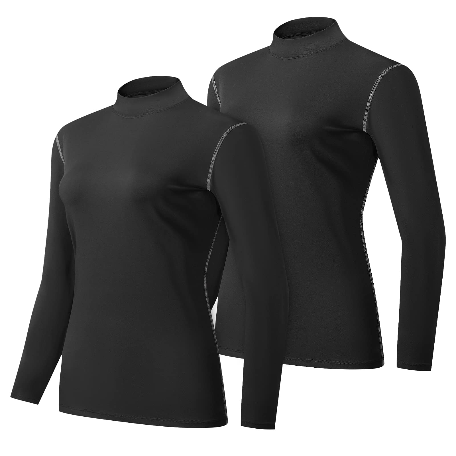 【送料無料】[Sillictor] スポーツ インナー シャツ レディース ハイネック 冷感 長袖 コンプレッショ..