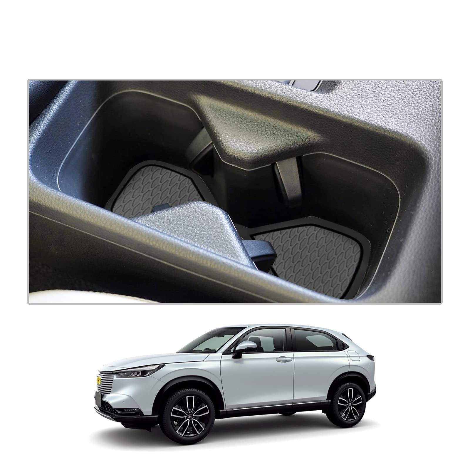 【送料無料】[CDEFG 15枚] 新型 ホンダ VEZEL ヴェゼル 2代目 RV型 2021 2022専用 インテリアラバーマット 保護 ラバーマット 内装 ノンスリップ カスタムパーツ 滑り止め キズ防止 ドレスアップ アクセサリー 3色選択可能 (黒)