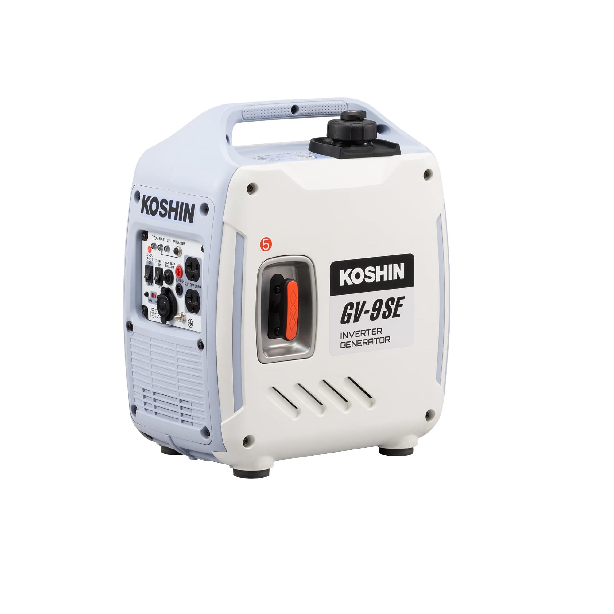 【送料無料】工進(KOSHIN) インバーター 発電機 正弦波 GV-9SE 定格出力 0.9kVA AC-100V 50Hz/60Hz 切..