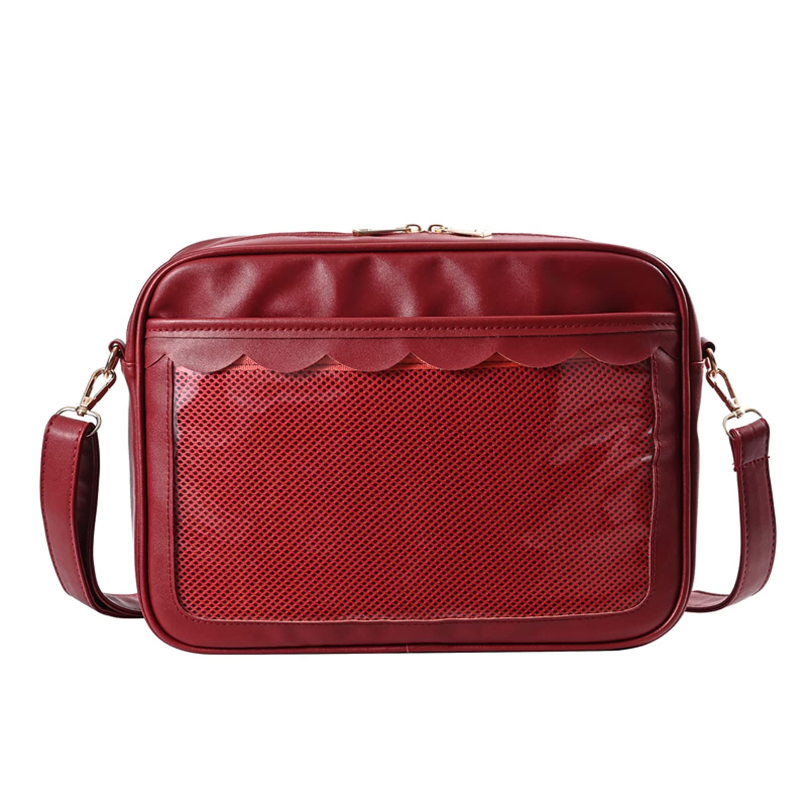 【送料無料】[Blostirno] 痛バッグ ショルダー 痛バ 小さめ a4 2way クリア 推し活 かわいい(JP0092-R)