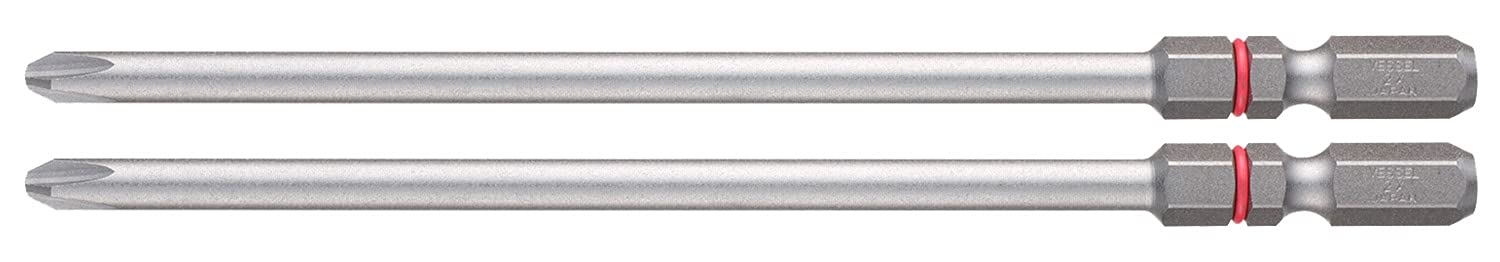 【送料無料】ベッセル(VESSEL) 40V対応 問題解決ビット ブレない段付きビット +2×120 2本組 DC162120