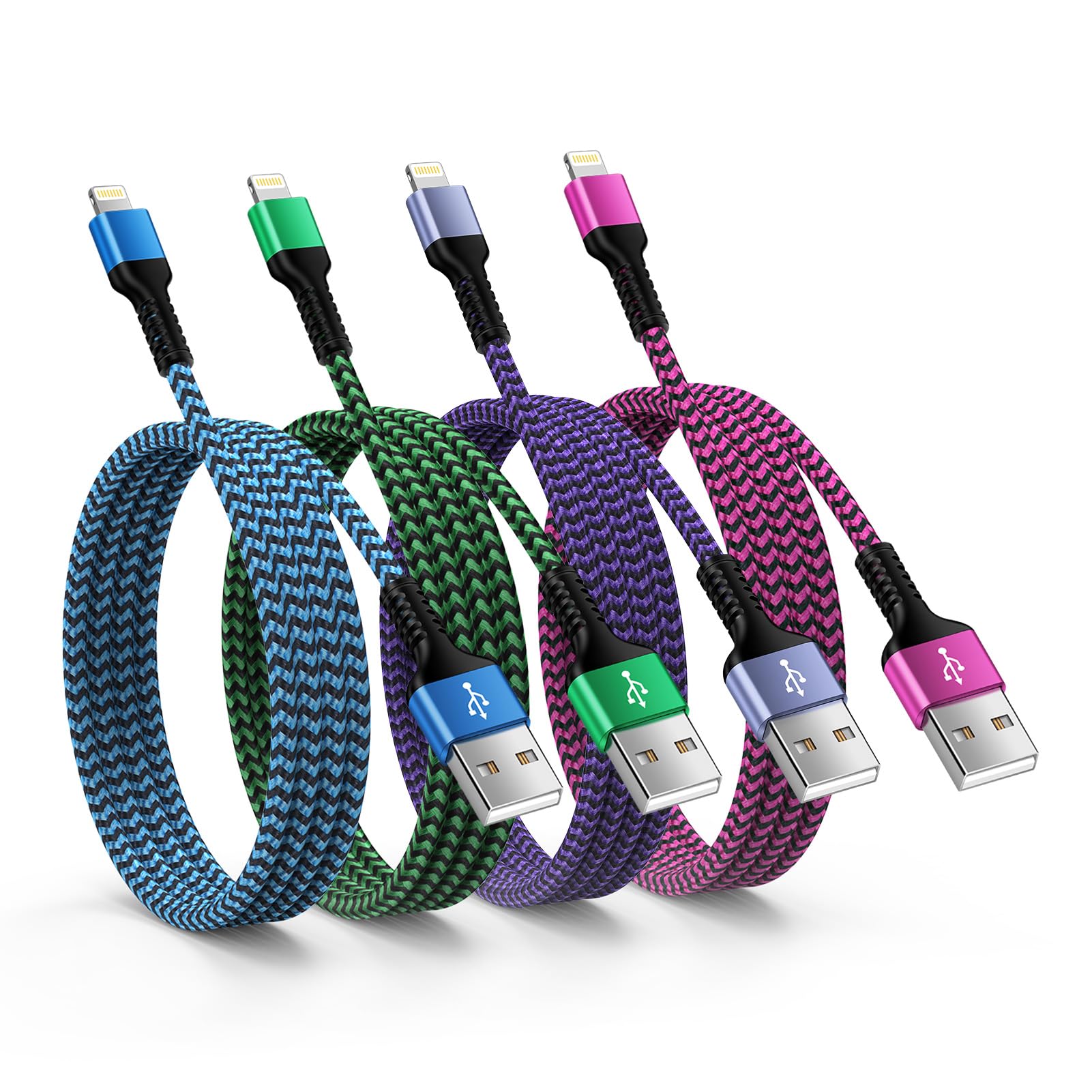 ������̵����Ocbuo phone ���ť����֥��4����/4��/MFiǧ�ڡۥ����ե��� ���ť����֥� �饤�ȥ˥󥰥����֥� 2.4A��®���� lightning...