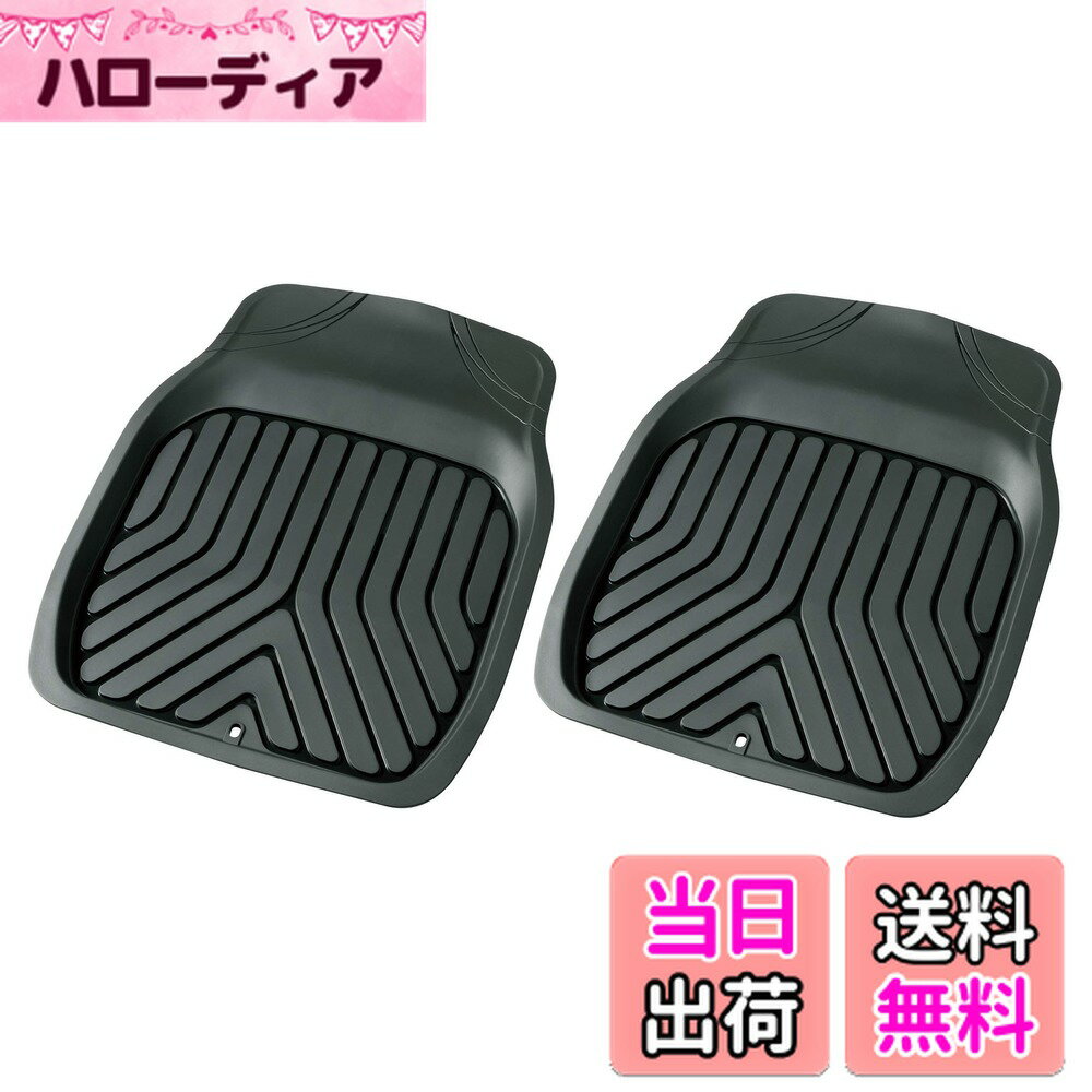 【送料無料】ボンフォーム(BONFORM) カーマット 3Dプライム 普通車 前席2枚セット ズレ防止 48x65cm ブラック 6279-80BK