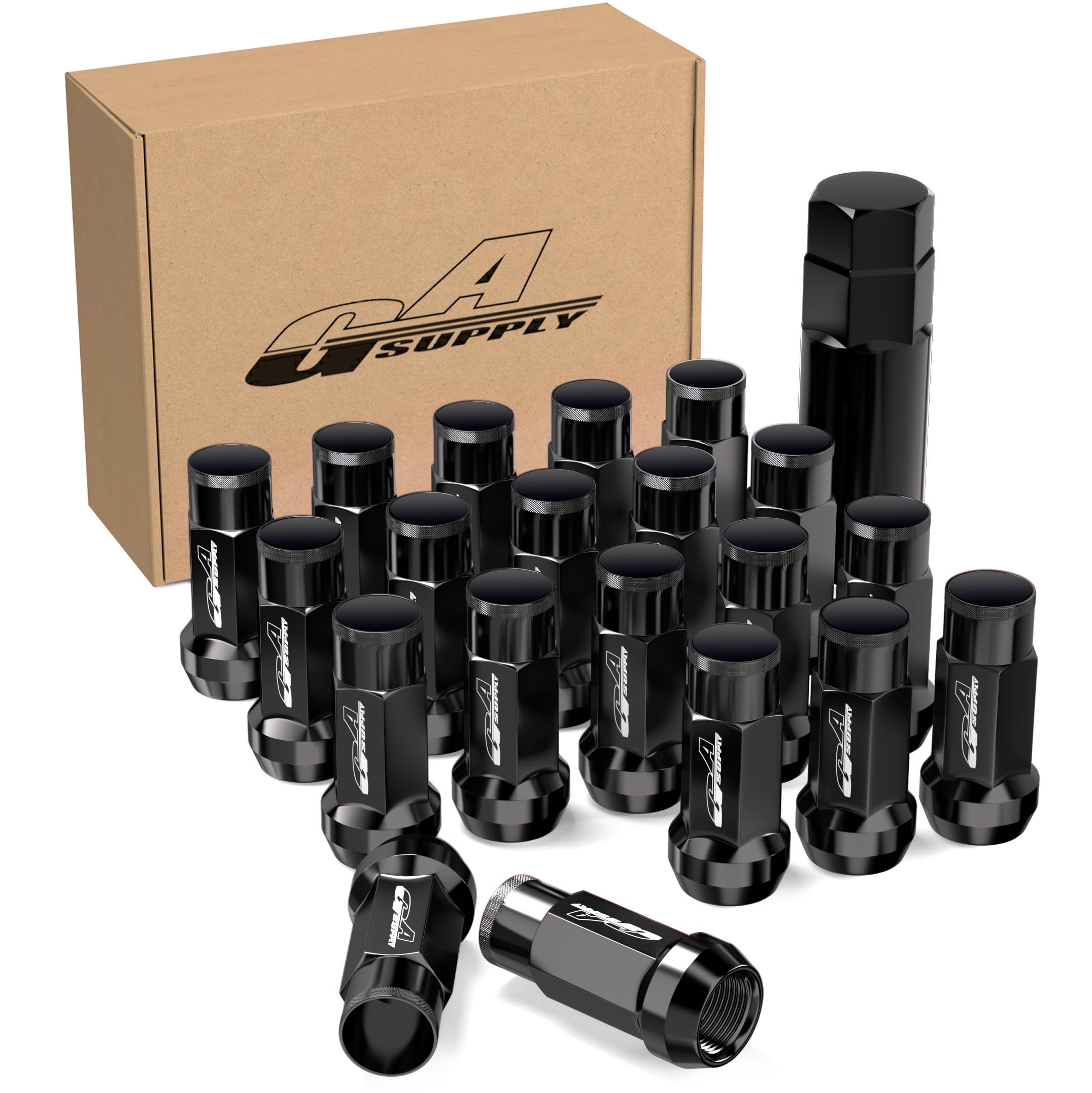 【送料無料】GAsupply ホイールナット M12xP1.25 テーパー座60° ロングナット 貫通タイプ レーシングナ..