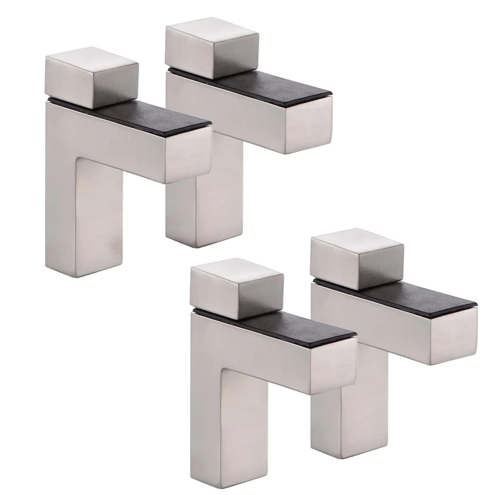 【送料無料】Wolfride 4本棚板ブラケット ガラスクリップ ガラスシェルフクランプ 壁掛け式 ガラス用 ..