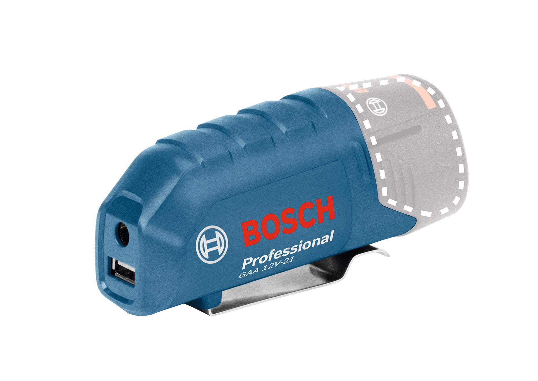 【送料無料】Bosch Professional(ボッシュ)10.8VバッテリーUSBアダプター (本体のみ、バッテリー・充電..