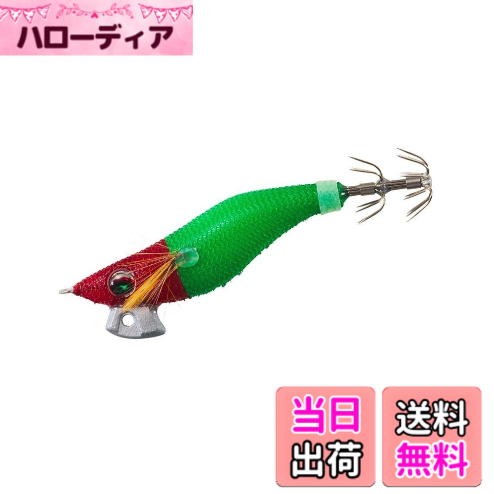 【送料無料】ダイワ(DAIWA) エメラルダス イカメタルドロッパー エギタイプ 1.8号 夜光-赤緑 ルアー