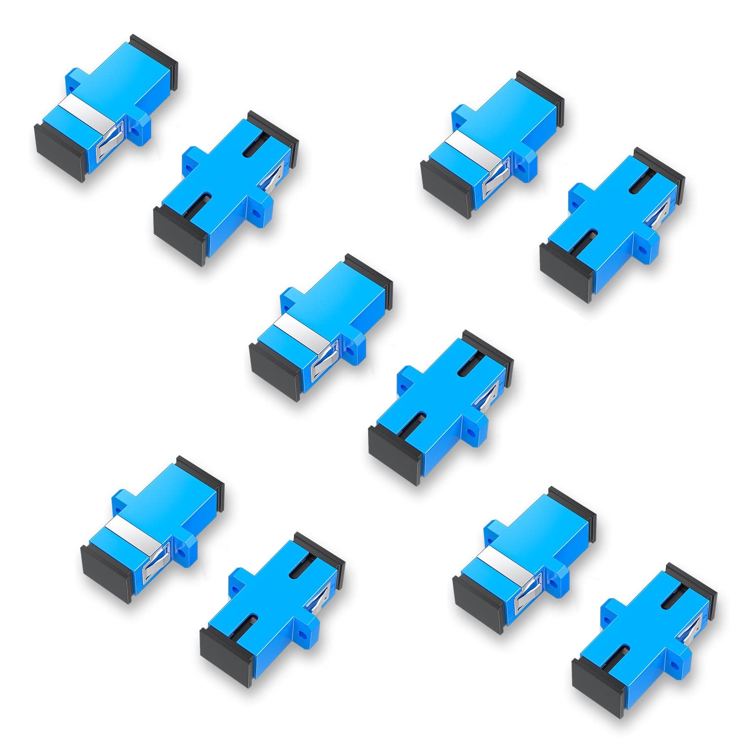 【送料無料】【LCYOUTH】中継SC-SCコネクタ 延長アダプタ 光ファイバケーブル SC/UPC シングル・マルチ..