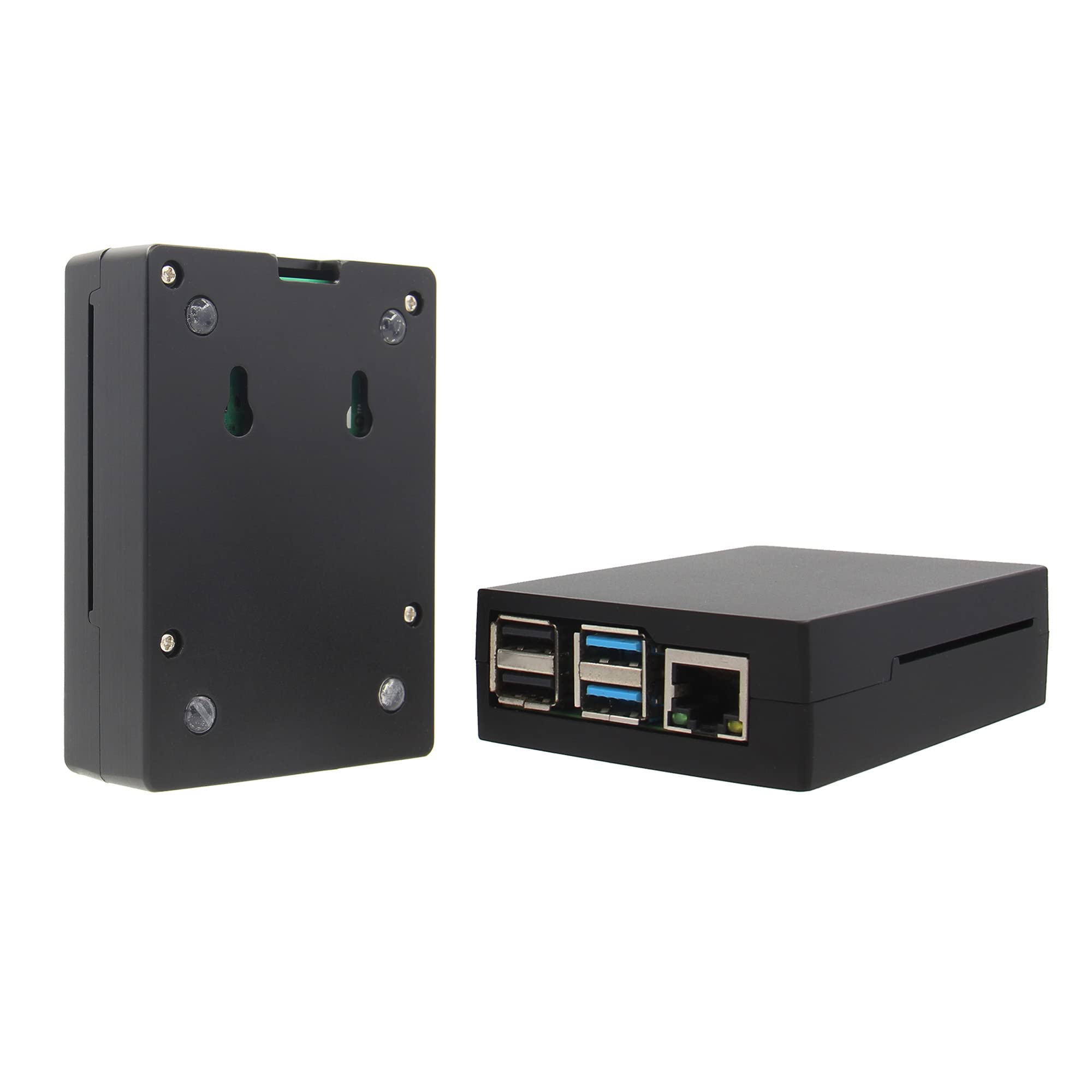 【送料無料】Geekworm Raspberry Pi 4 ケース、アルミ合金ケース、パッシブ冷却、ラズベリーパイ4Bのみ適用-P171ブラック