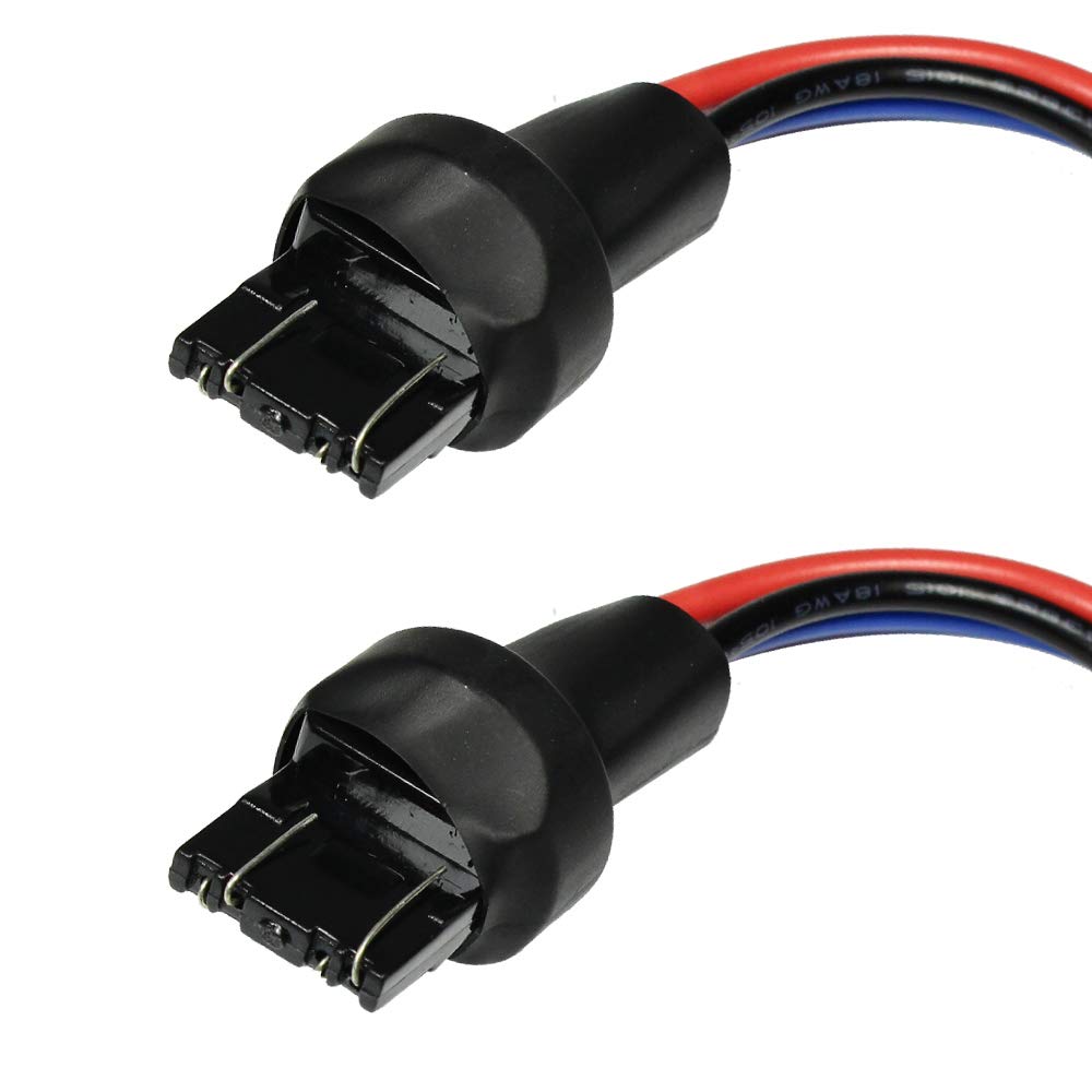 【送料無料】YUNPICAR T20 7443 ダブル 汎用 バルブソケット ウインカー ヘッドライト テールランプ用 ..