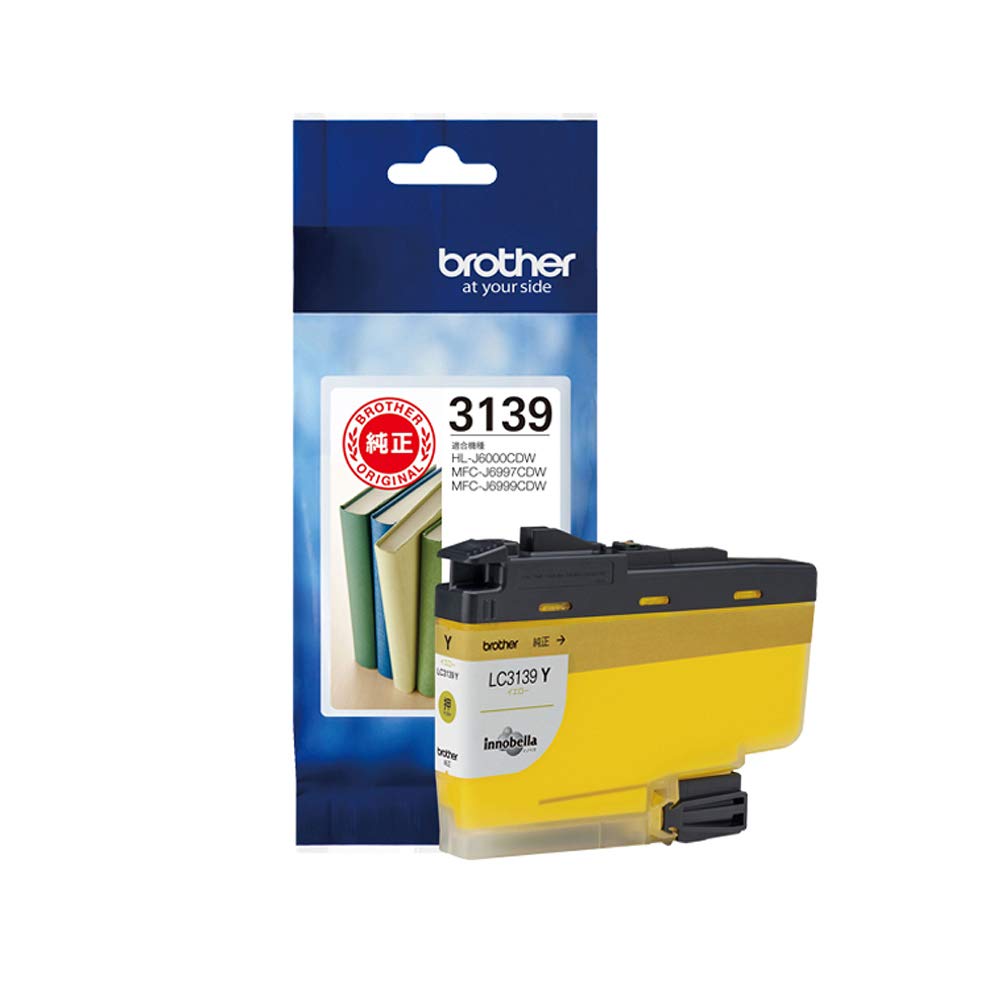 【送料無料】【brother純正】インクカートリッジイエロー LC3139Y 対応型番:MFC-J6999CDW、MFC-J6997CDW、HL-J6000CDW 他