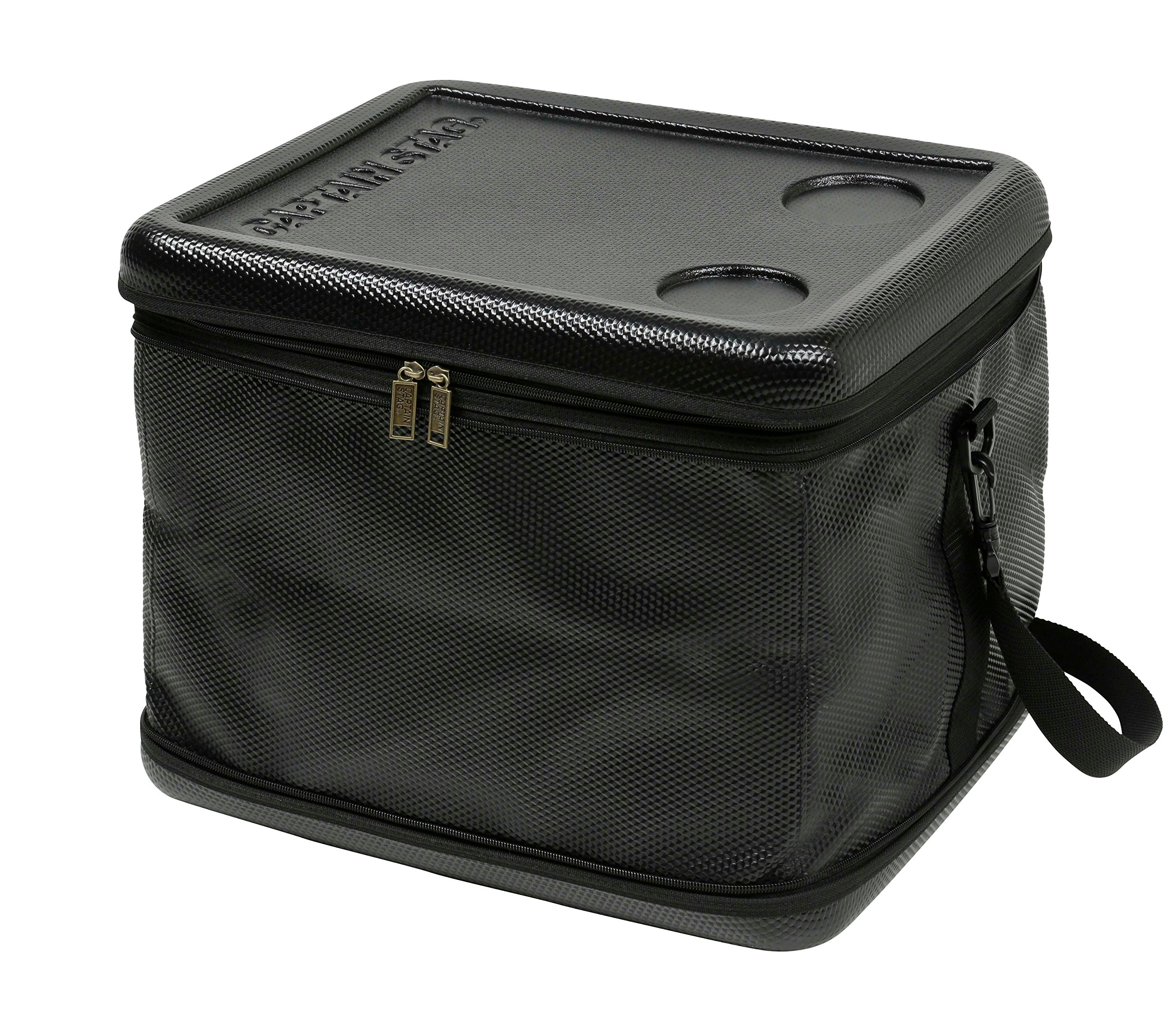 【送料無料】キャプテンスタッグ(CAPTAIN STAG) 保冷バッグ 【容量43L/折り畳み収納可】 スーパーコールド クーラーバッグ ブラック UE-578