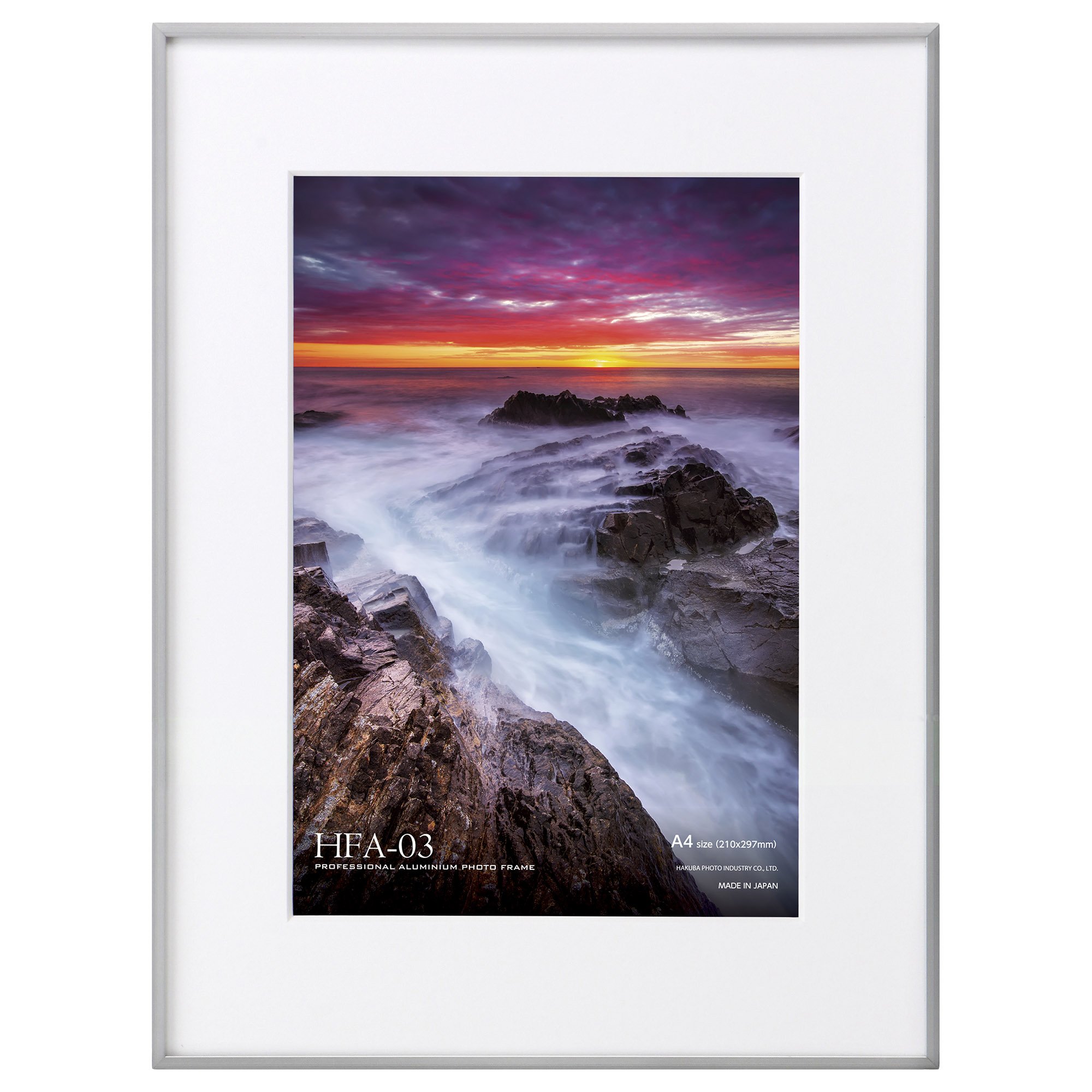 【送料無料】ハクバ HAKUBA 額縁 アルミ HFA-03 A4 シルバー HFA-03SV-A4