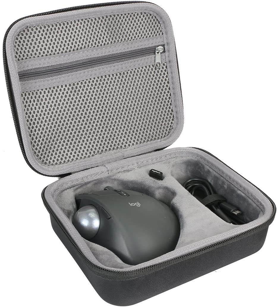【送料無料】Logicool ロジクール MX ERGO MXTB2d/MXTB1s bluetooth ワイヤレス トラックボール MXTB2 MX ERGO S 便利な ハードケースバッグ 専用旅行収納 対応 co2CREA (Size L)