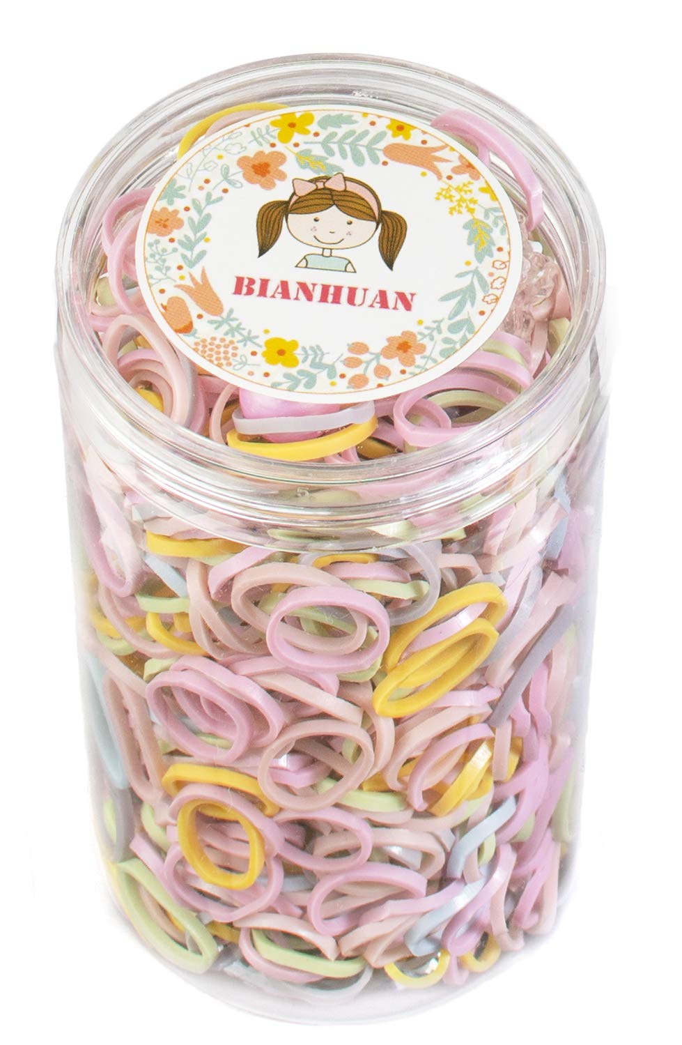 【送料無料】BIANHUAN ヘアゴム こども 子供 髪ゴム ベビーヘアゴム 1000本 小さい キッズ ヘアアクセ..