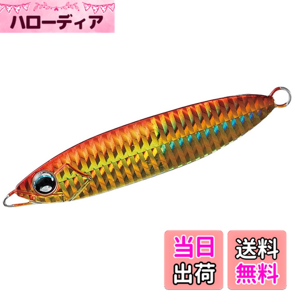 【送料無料】ダイワ(DAIWA) タチウオ 鏡牙ジグ ベーシック 80g パラレルホロアカキン/ゴールドラメ ル..