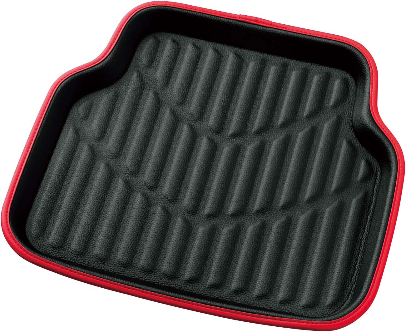 【送料無料】ボンフォーム(BONFORM) カーマット 3Dレザーマット 普通車 リヤ 1枚 防水 丸洗いOK ズレ防..